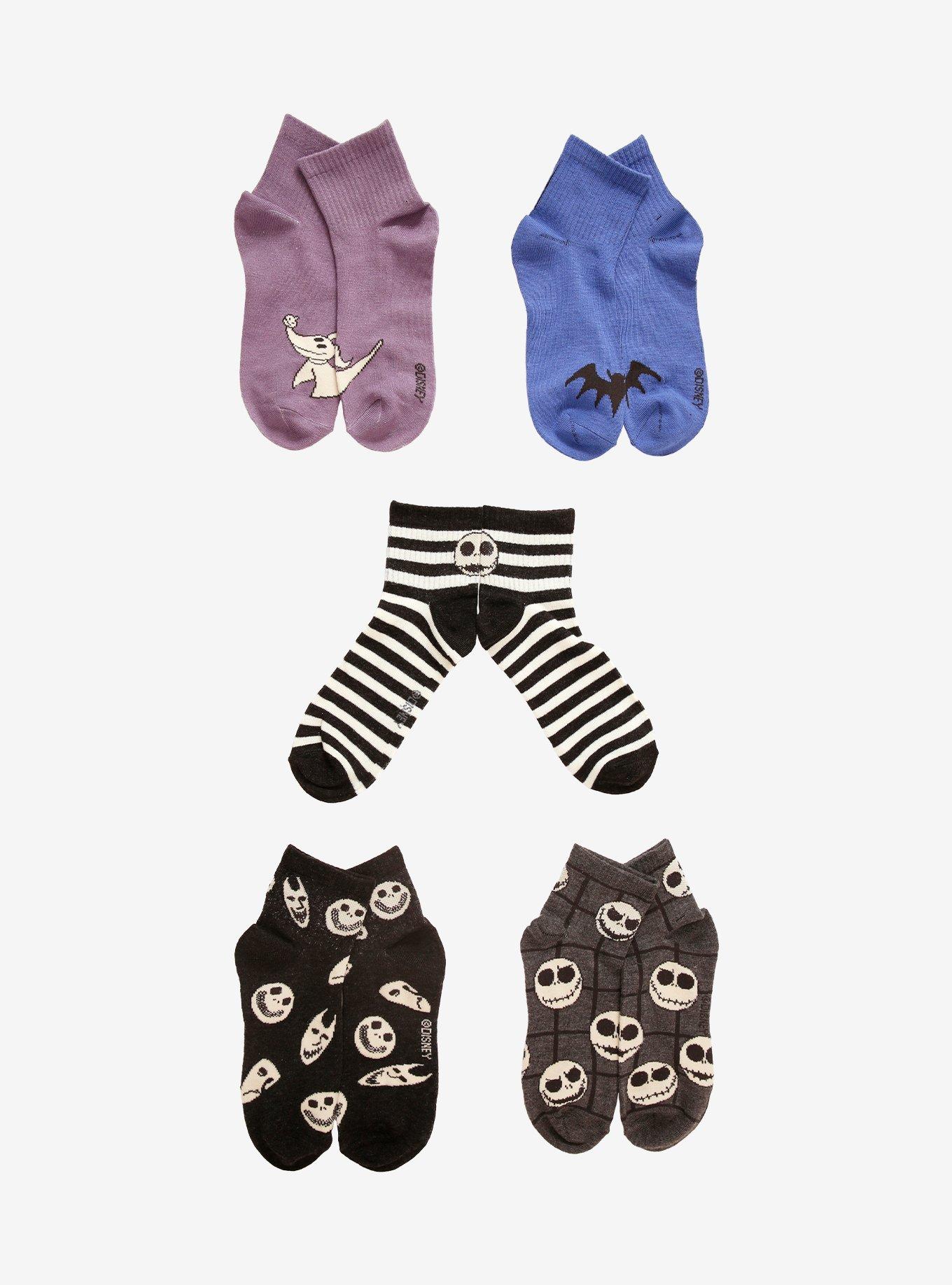 The Nightmare Before Christmas Icons Ankle Socks 5 Pair, , hi-res