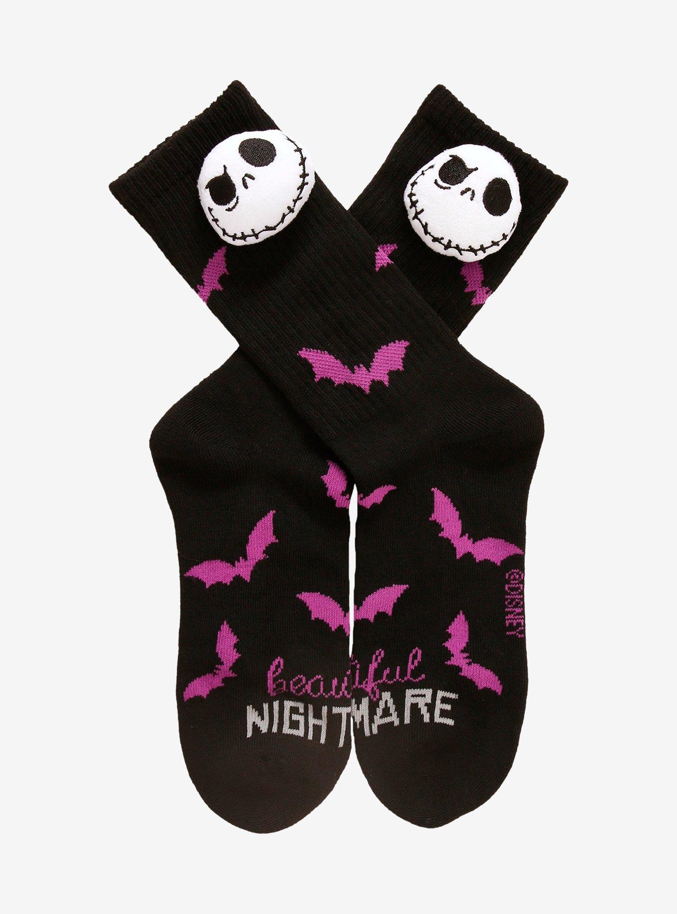 The Nightmare Before Christmas Plush Jack Crew Socks, , hi-res