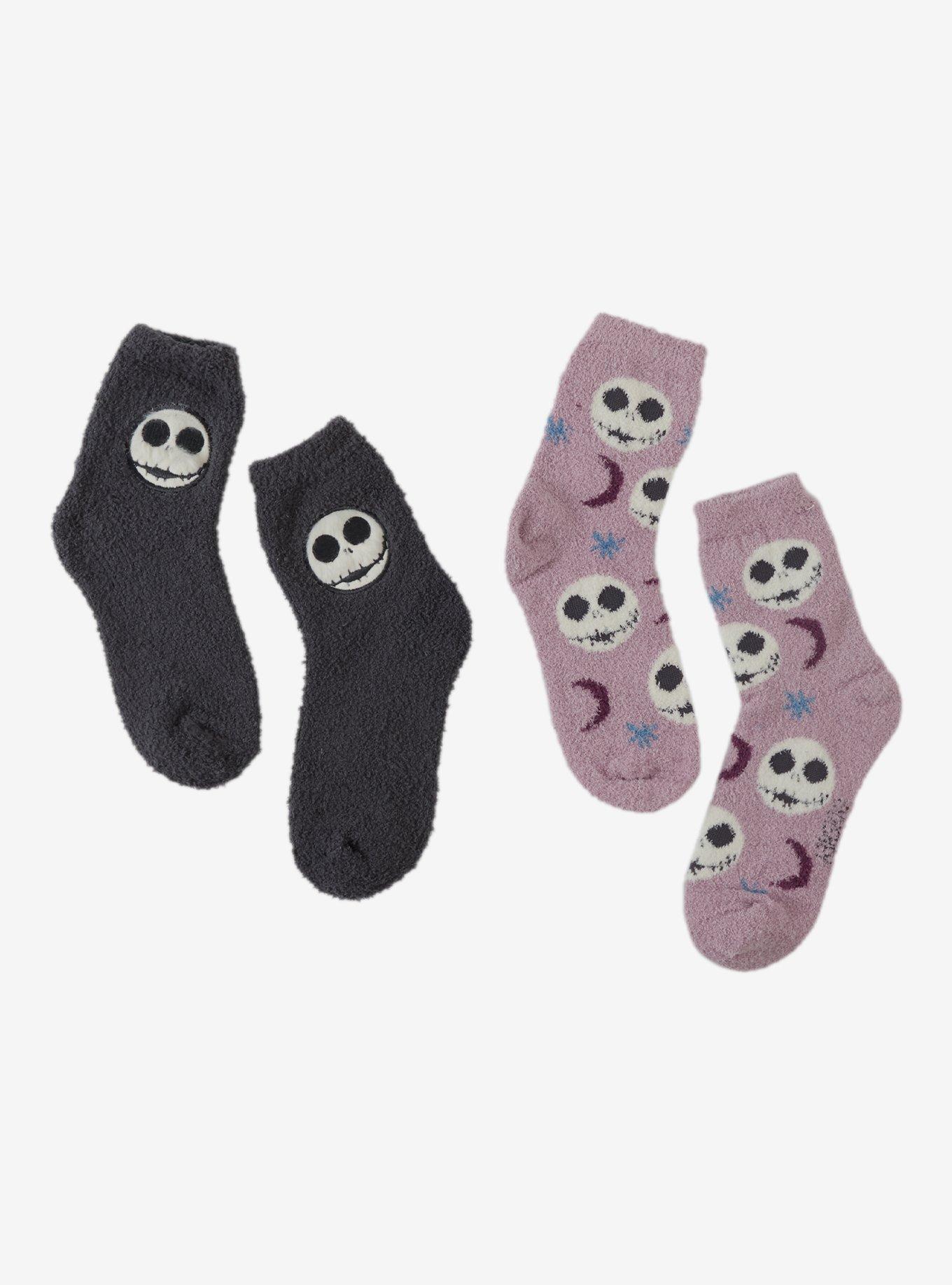 The Nightmare Before Christmas Jack Snowflake Night Cozy Socks 2 Pair, , hi-res