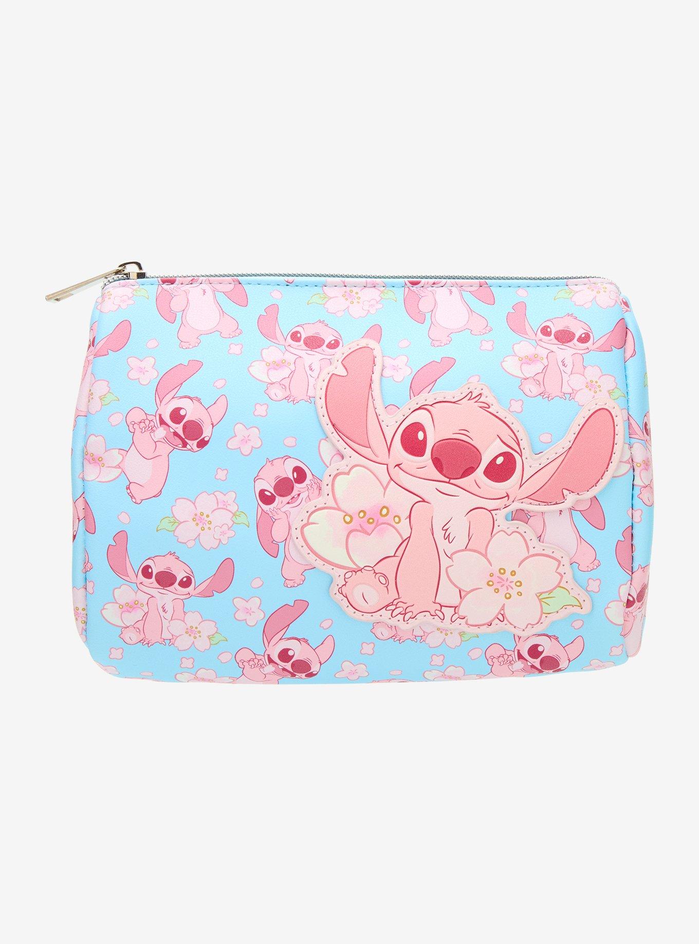 Disney Stitch Pink Cherry Blossom Makeup Bag, , hi-res