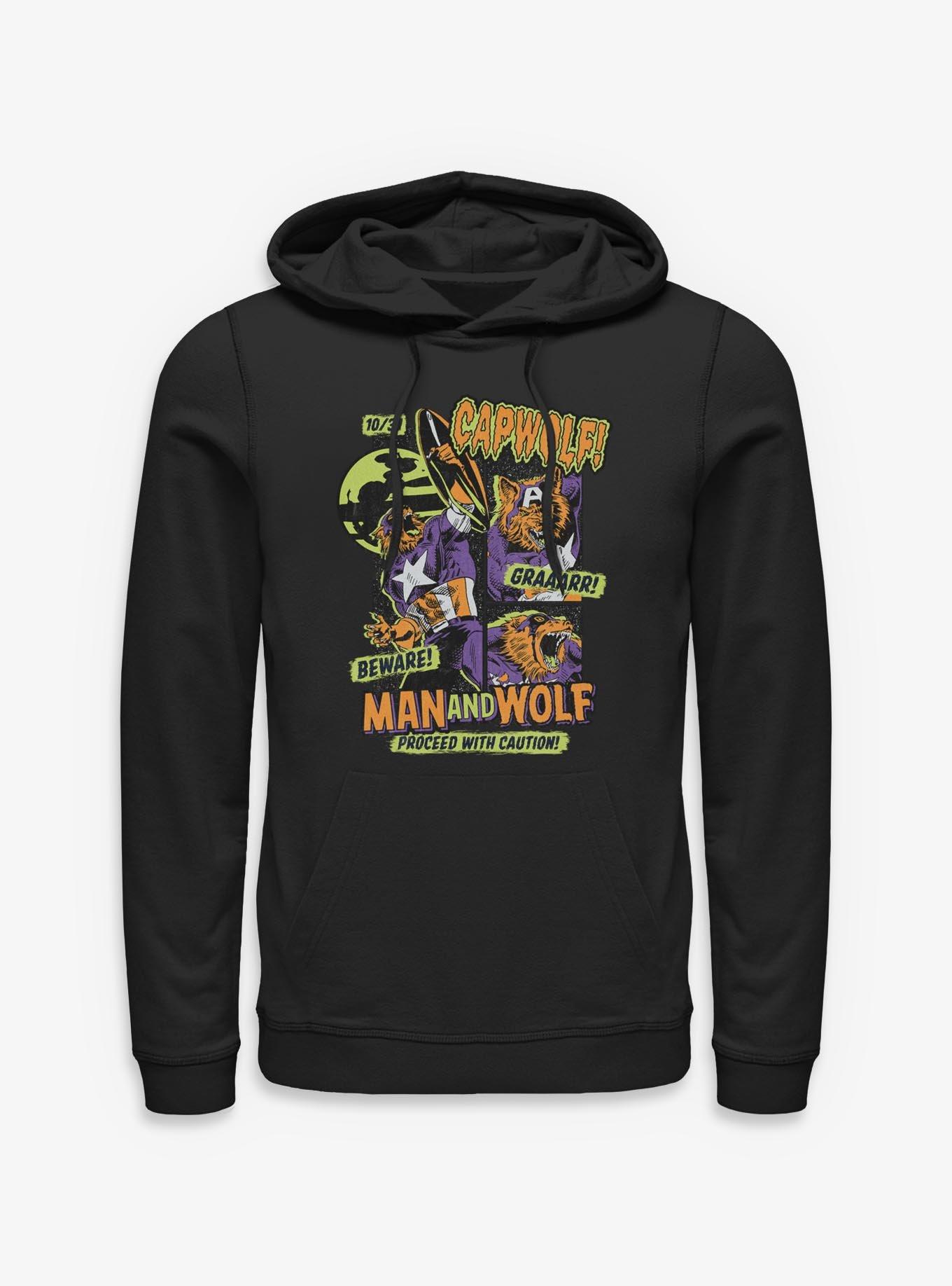 Marvel Captain America Capwolf Comic Style Cover Hoodie, , hi-res