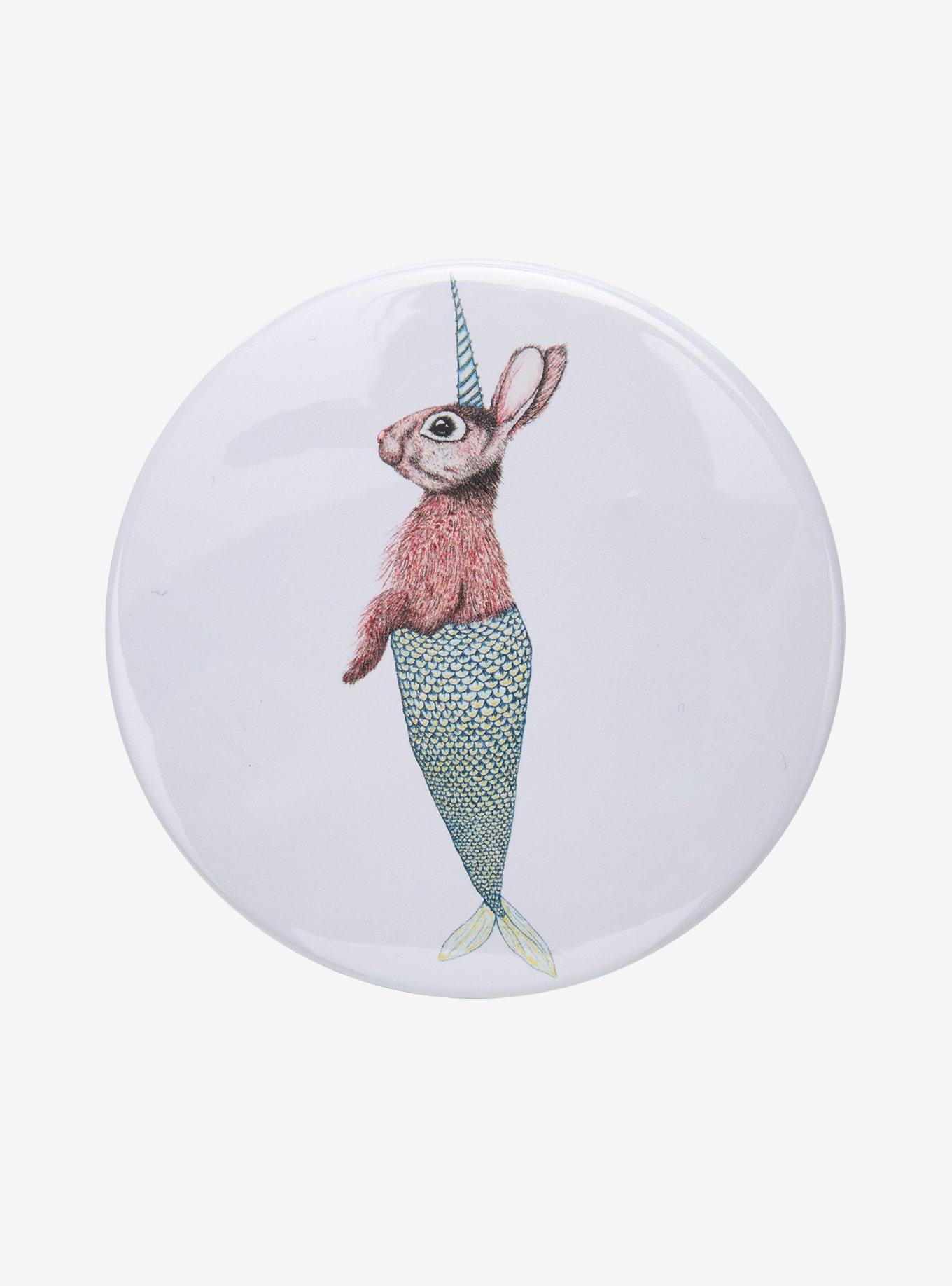 Mer-Jackalope 3 Inch Button, , hi-res