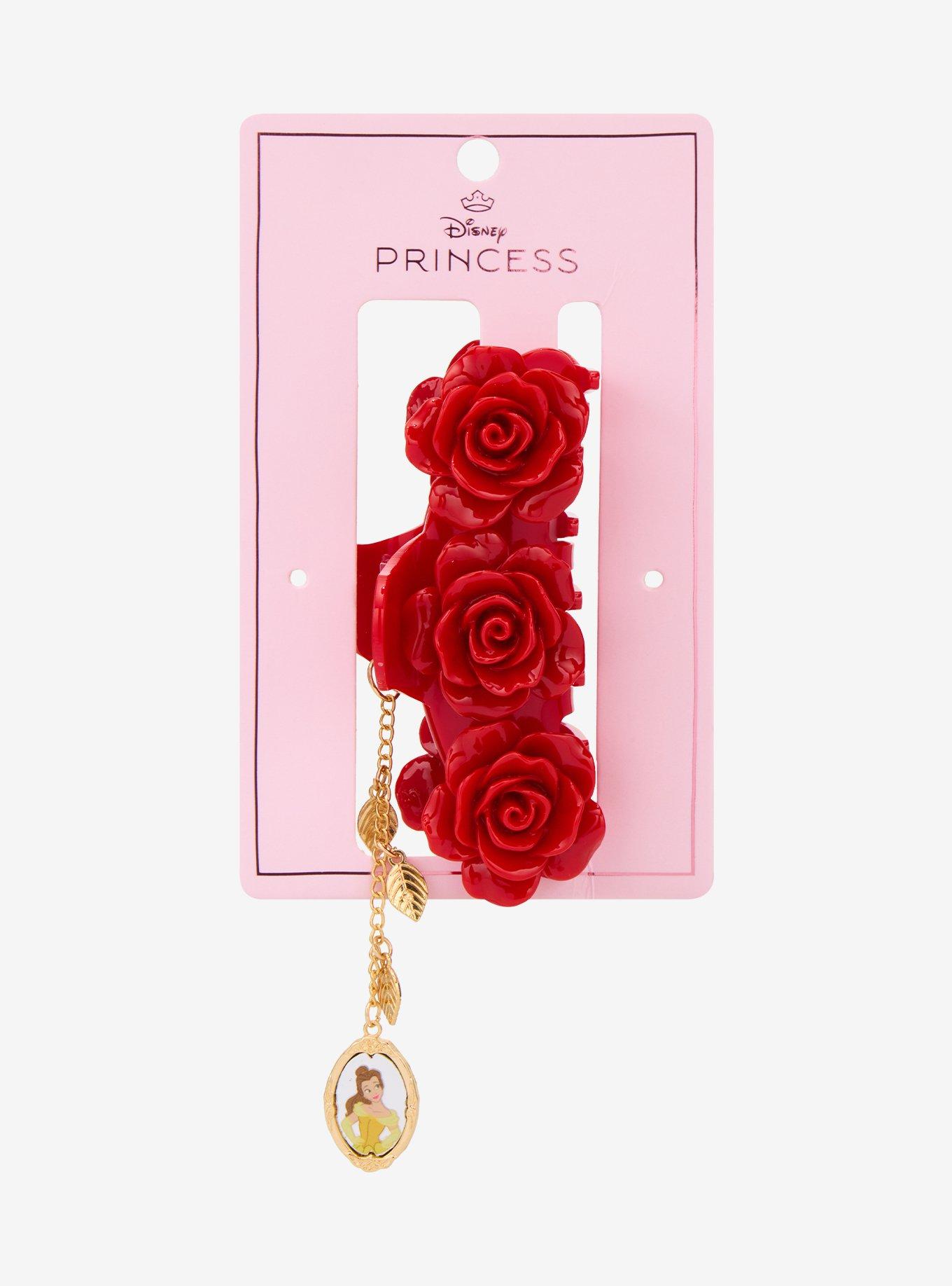 Disney Beauty and the Beast Belle Rose Claw Clip &mdash; BoxLunch Exclusive, , hi-res