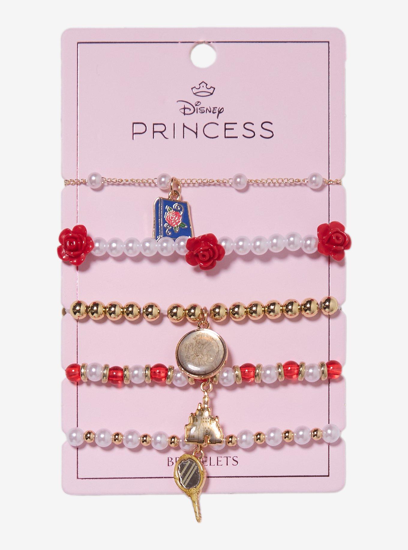 Disney Beauty and The Beast Belle Icons Bracelet Set - BoxLunch Exclusive, , hi-res