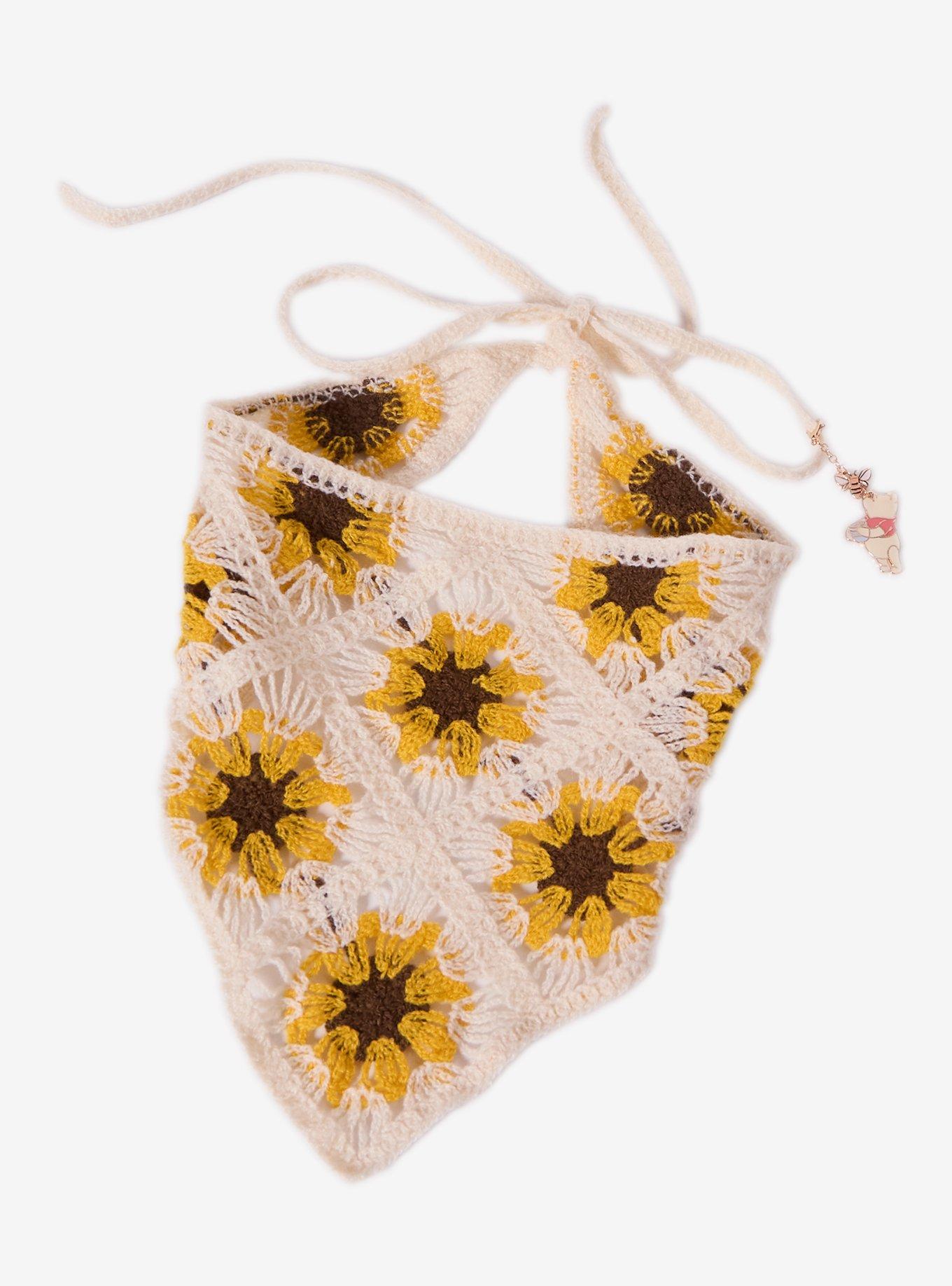 Disney Winnie the Pooh Knit Sunflower Bandanna - BoxLunch Exclusive