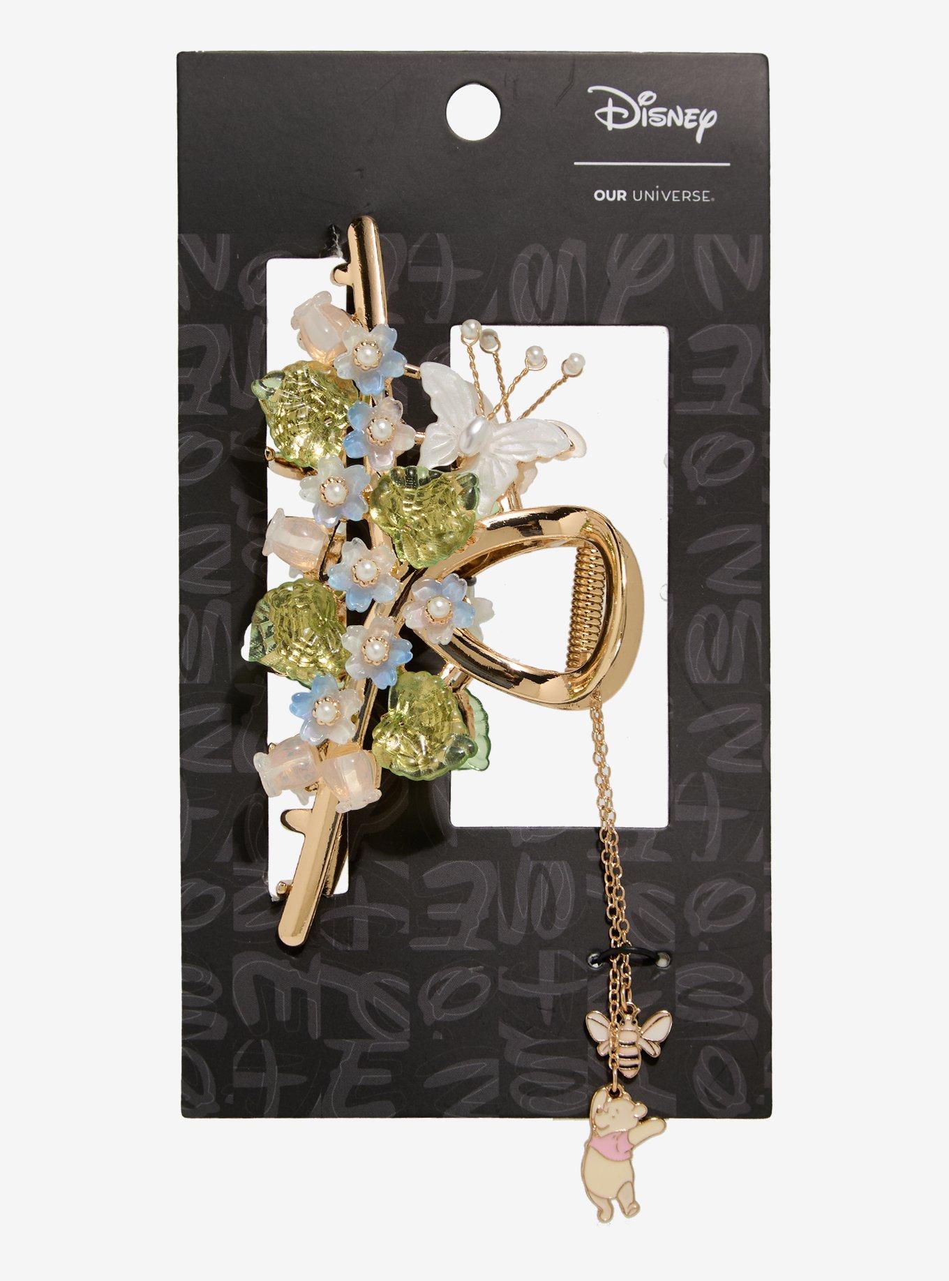 Disney Winnie the Pooh Floral Metal Claw Clip with Charms - BoxLunch Exclusive