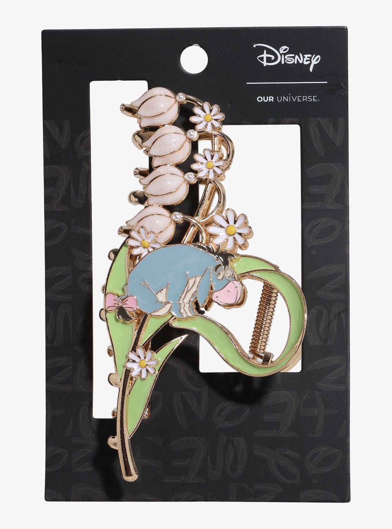 Disney Winnie the Pooh Eeyore Floral Claw Clip &mdash; BoxLunch Exclusive, , hi-res
