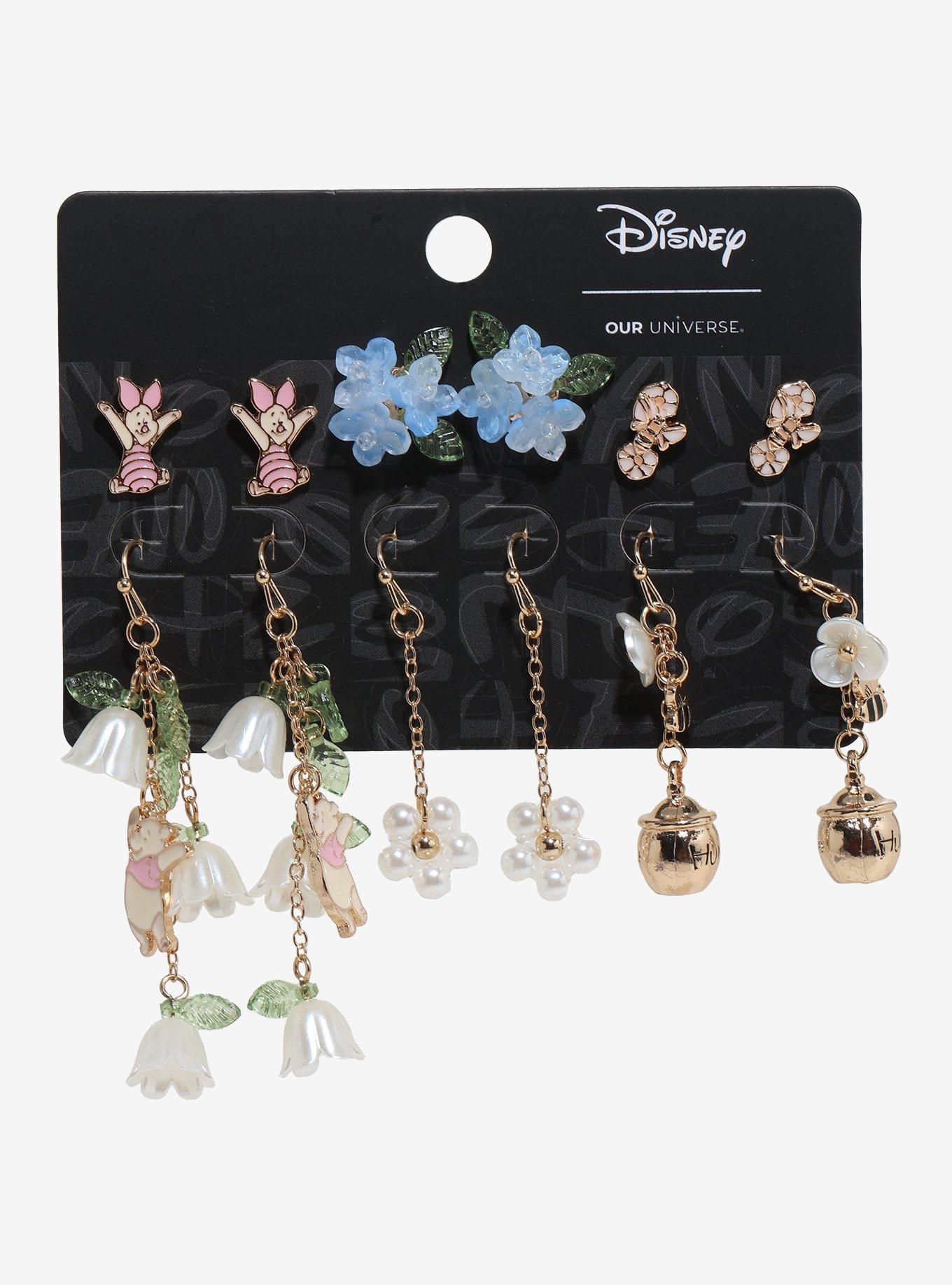 Disney Winnie the Pooh Botanical Earring Set &mdash; BoxLunch Exclusive, , hi-res