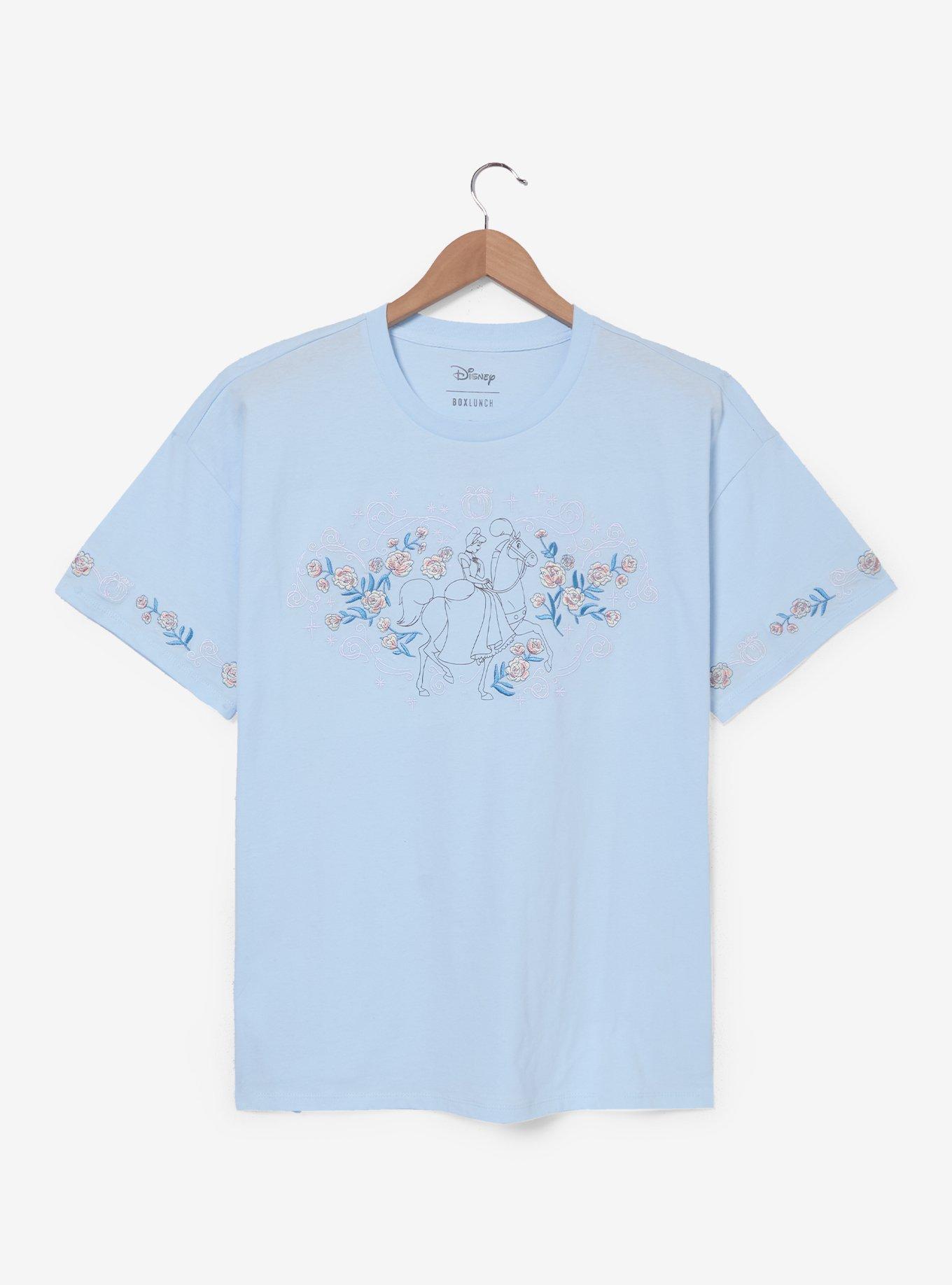 Disney Cinderella Horse Floral Women's Plus Size T-Shirt &mdash; BoxLunch Exclusive, , hi-res