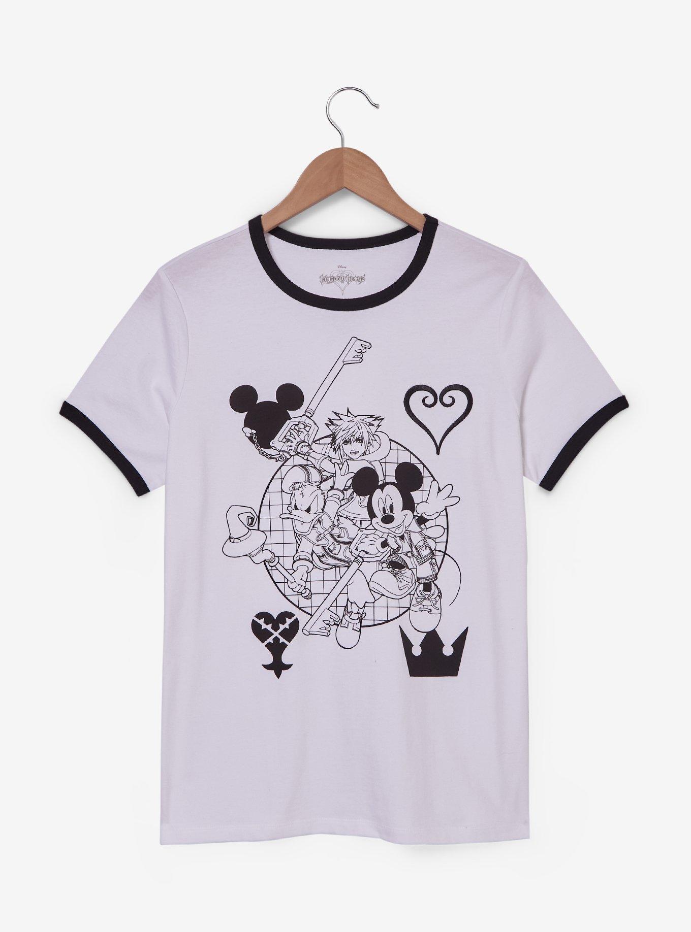 Disney Kingdom Hearts Tonal Group Portrait Women's T-Shirt - BoxLunch Exclusive, , hi-res