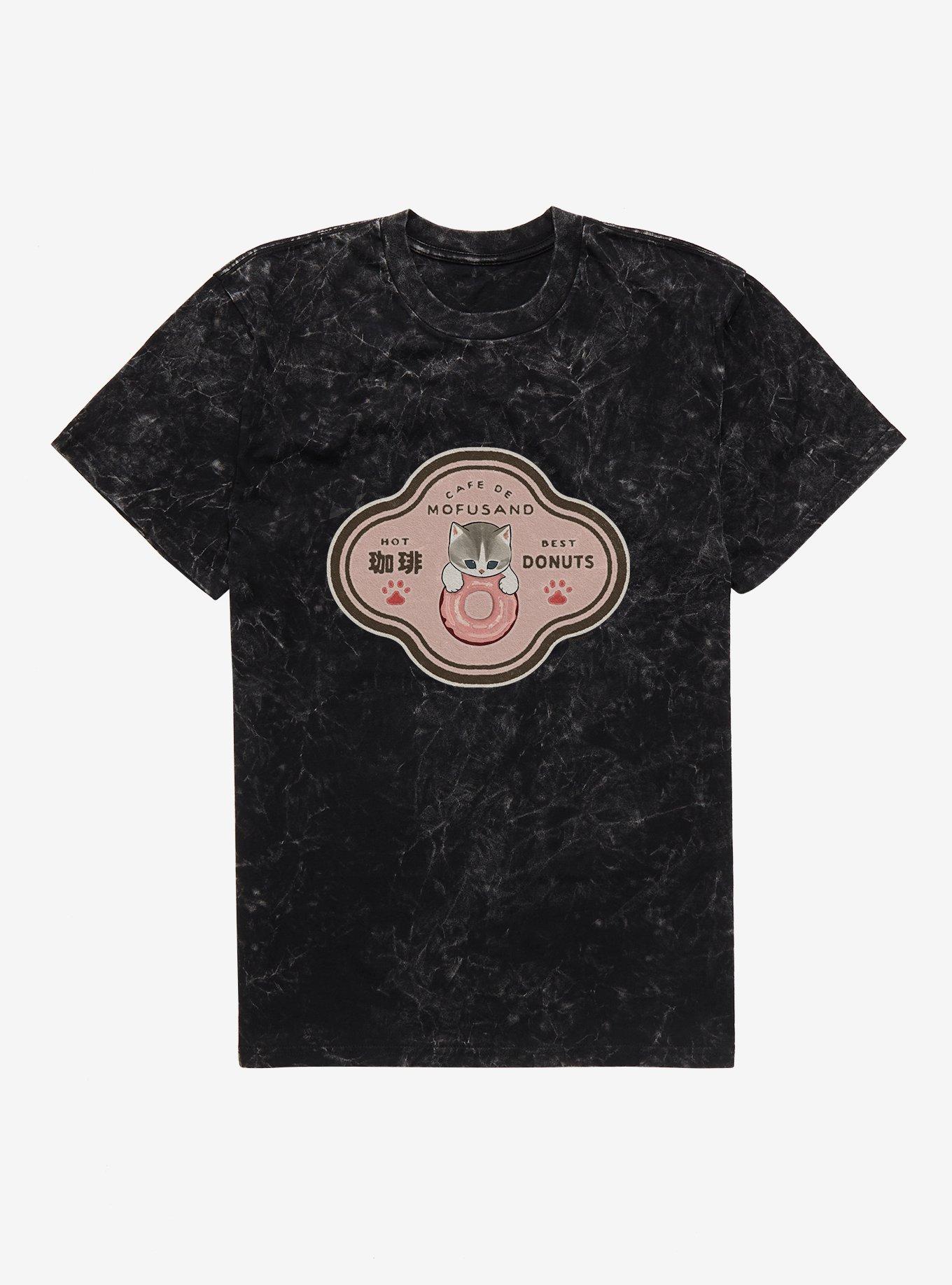 Mofusand Cafe De Mofusand Mineral Wash T-Shirt, , hi-res