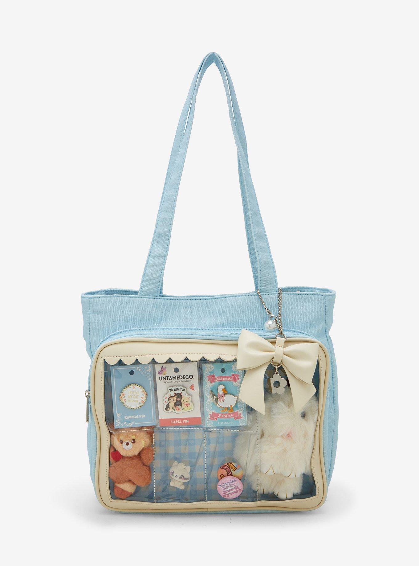 Light Blue Trinket Display Tote Bag, , hi-res