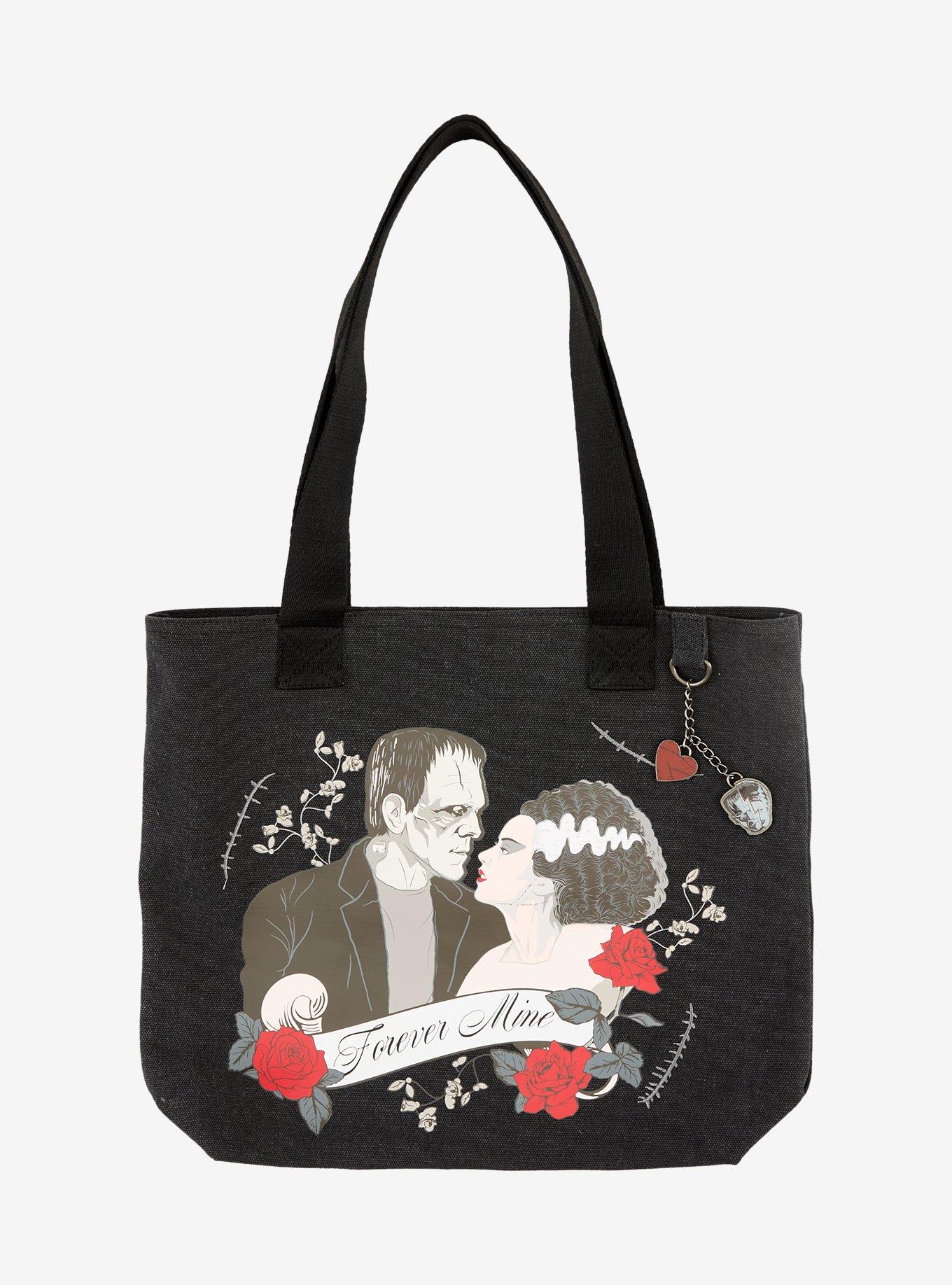 Universal Monsters Frankenstein & The Bride Of Frankenstein Tote Bag, , hi-res