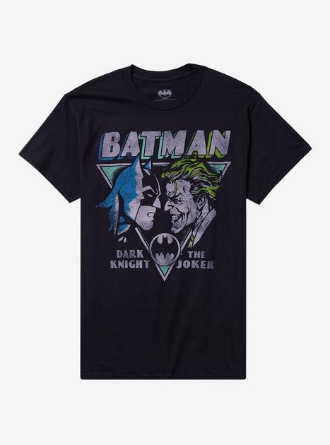 T-shirt Homme Batman Joker – Noir, Petit Motif Ha Ha Ha, Taille S, Cadeau Fan Comics