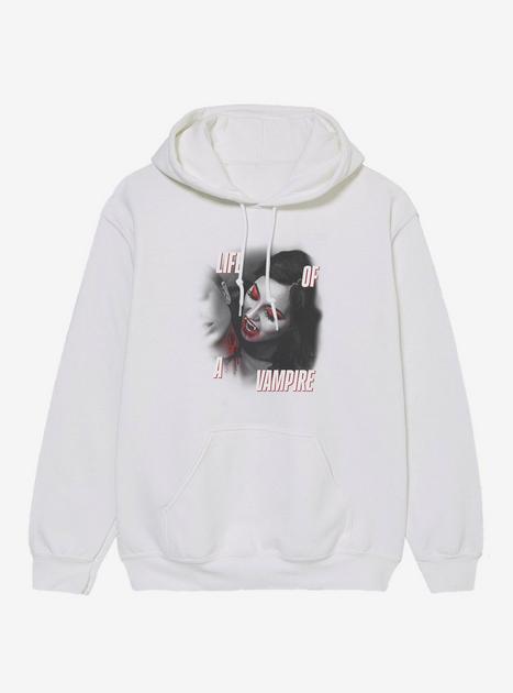 Life Of A Vampire Hoodie - WHITE | Hot Topic