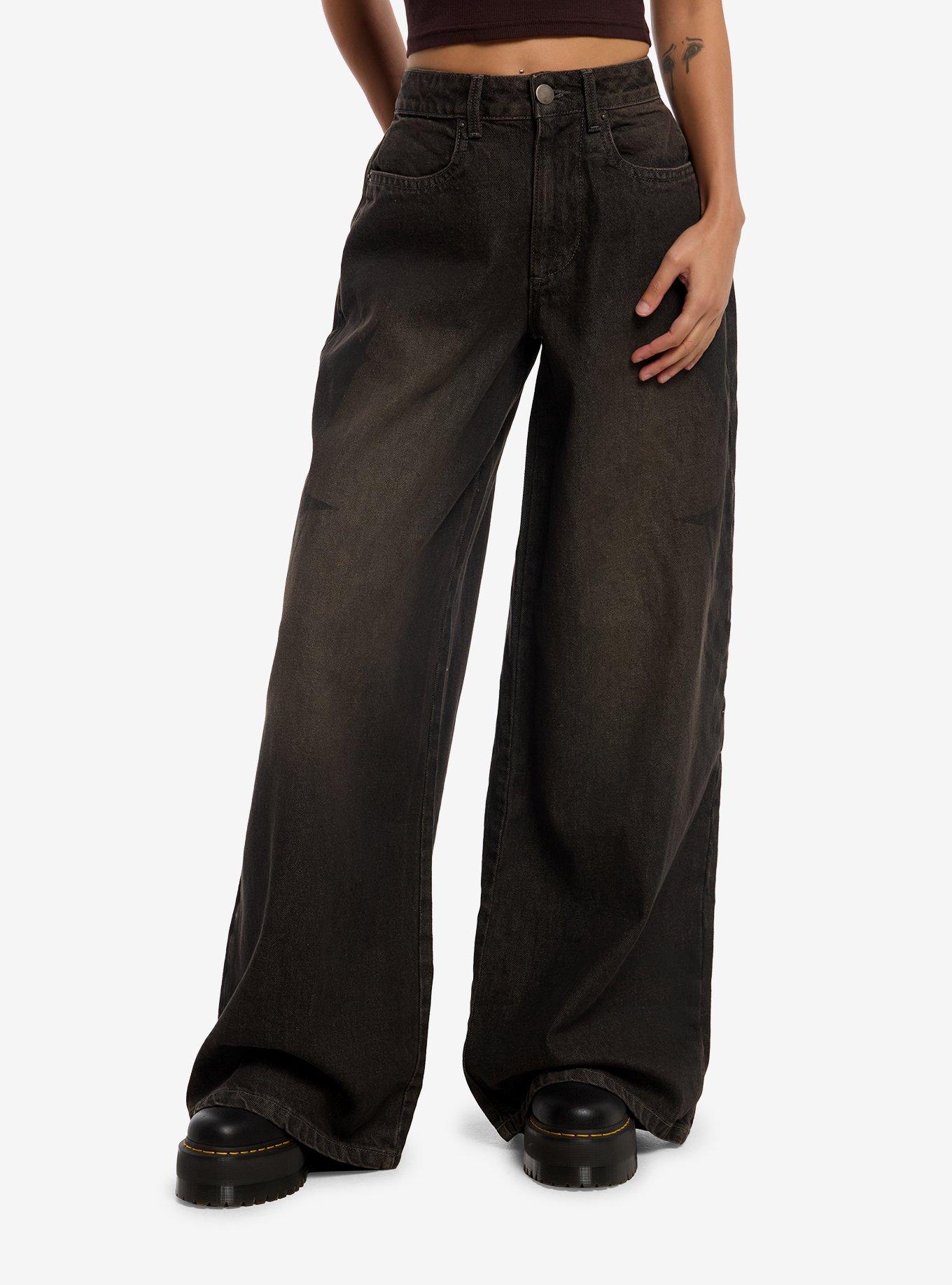 HOTTOPIC Sinners Dark Wash Wide Leg Jeans
