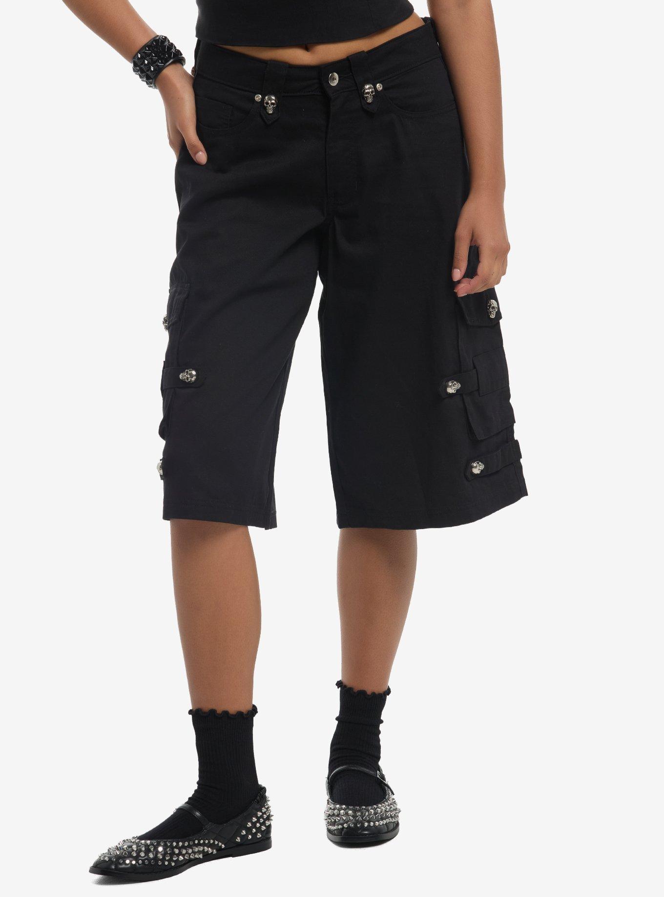 Social Collision Skull Hardware Cargo Shorts | Hot Topic