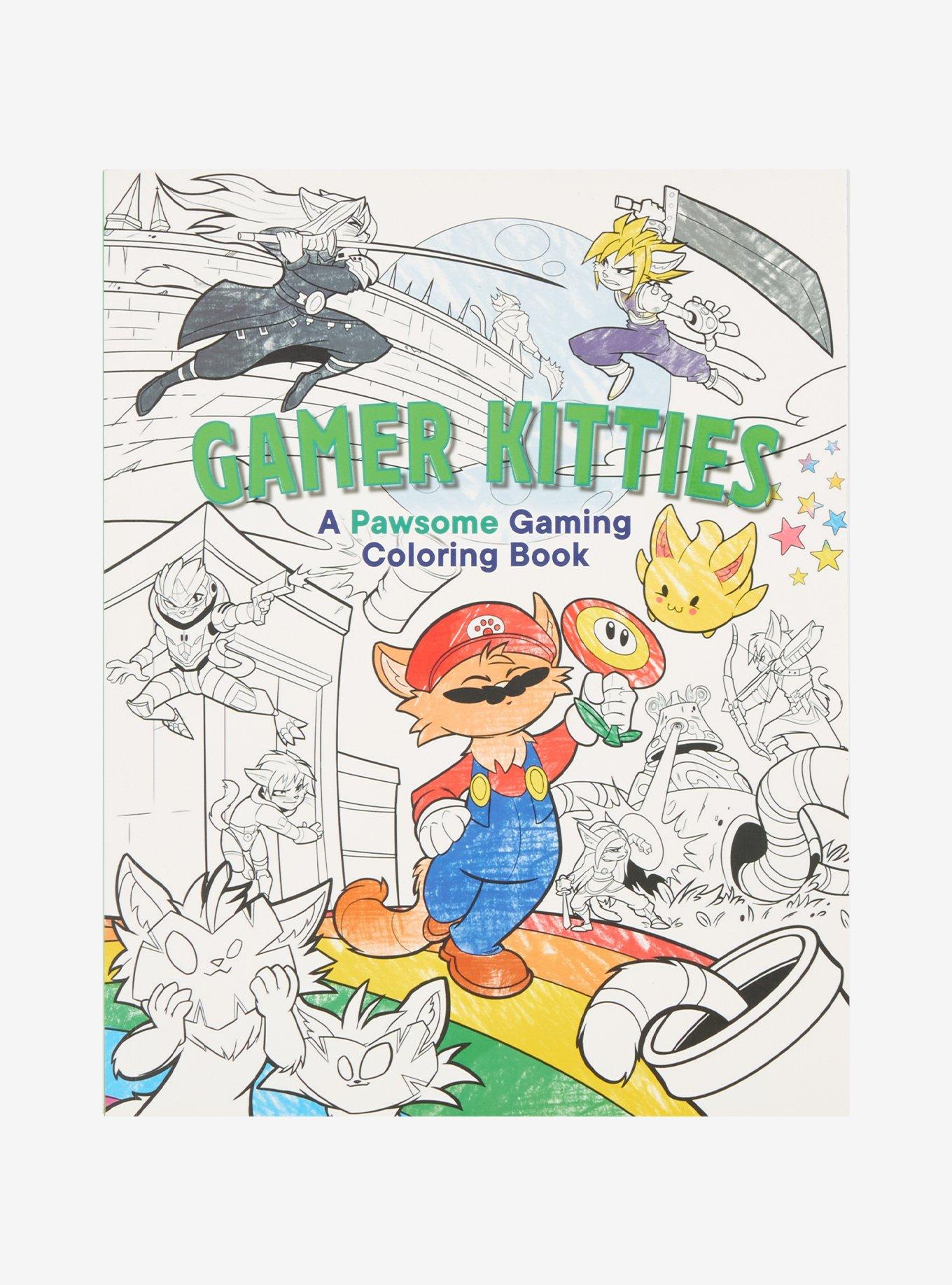 Gamer Kitties: A Pawsome Gaming Coloring Book, , hi-res