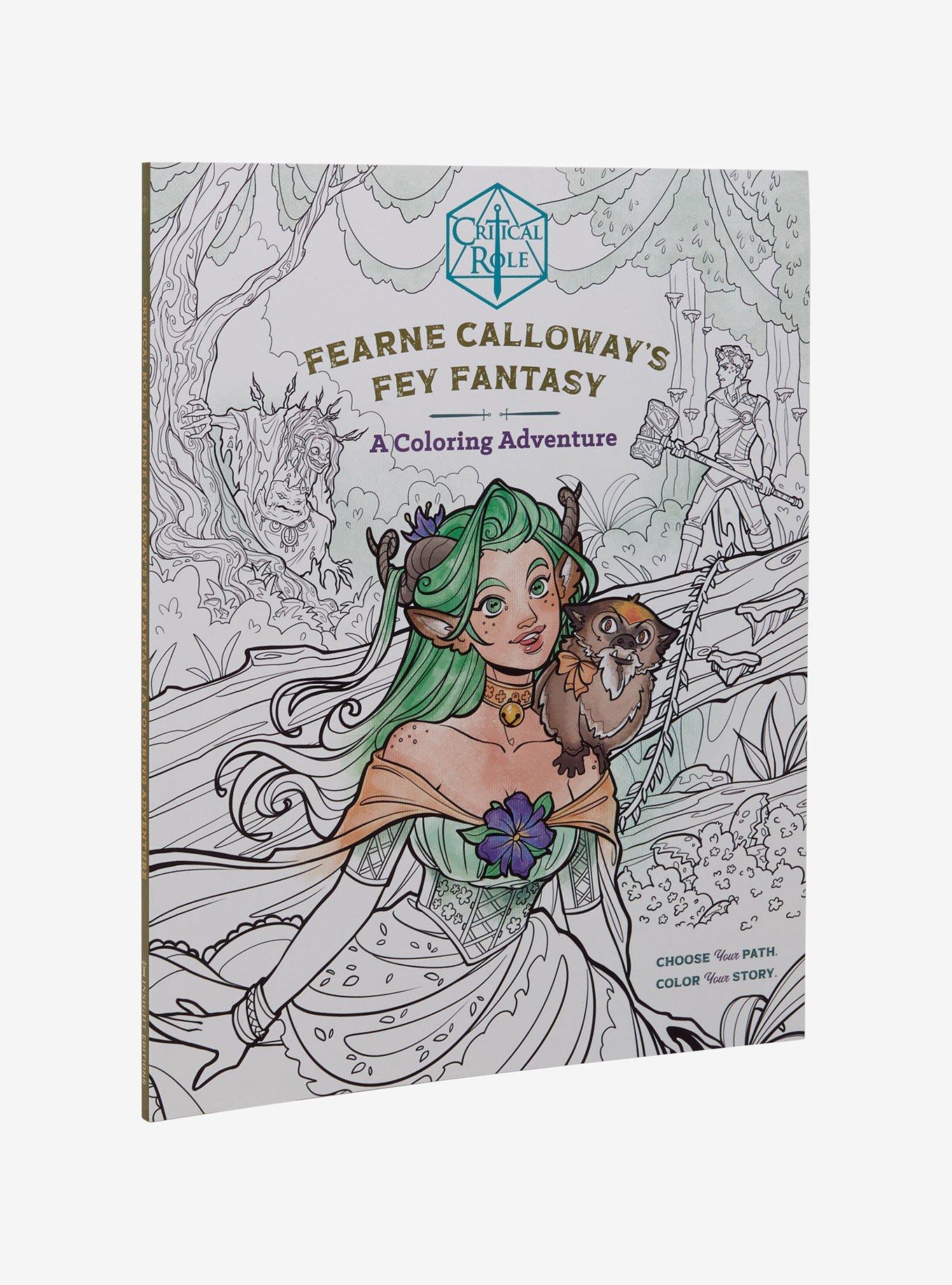 Critical Role: Fearne Calloway's Fey Fantasy: A Coloring Adventure Book, , hi-res