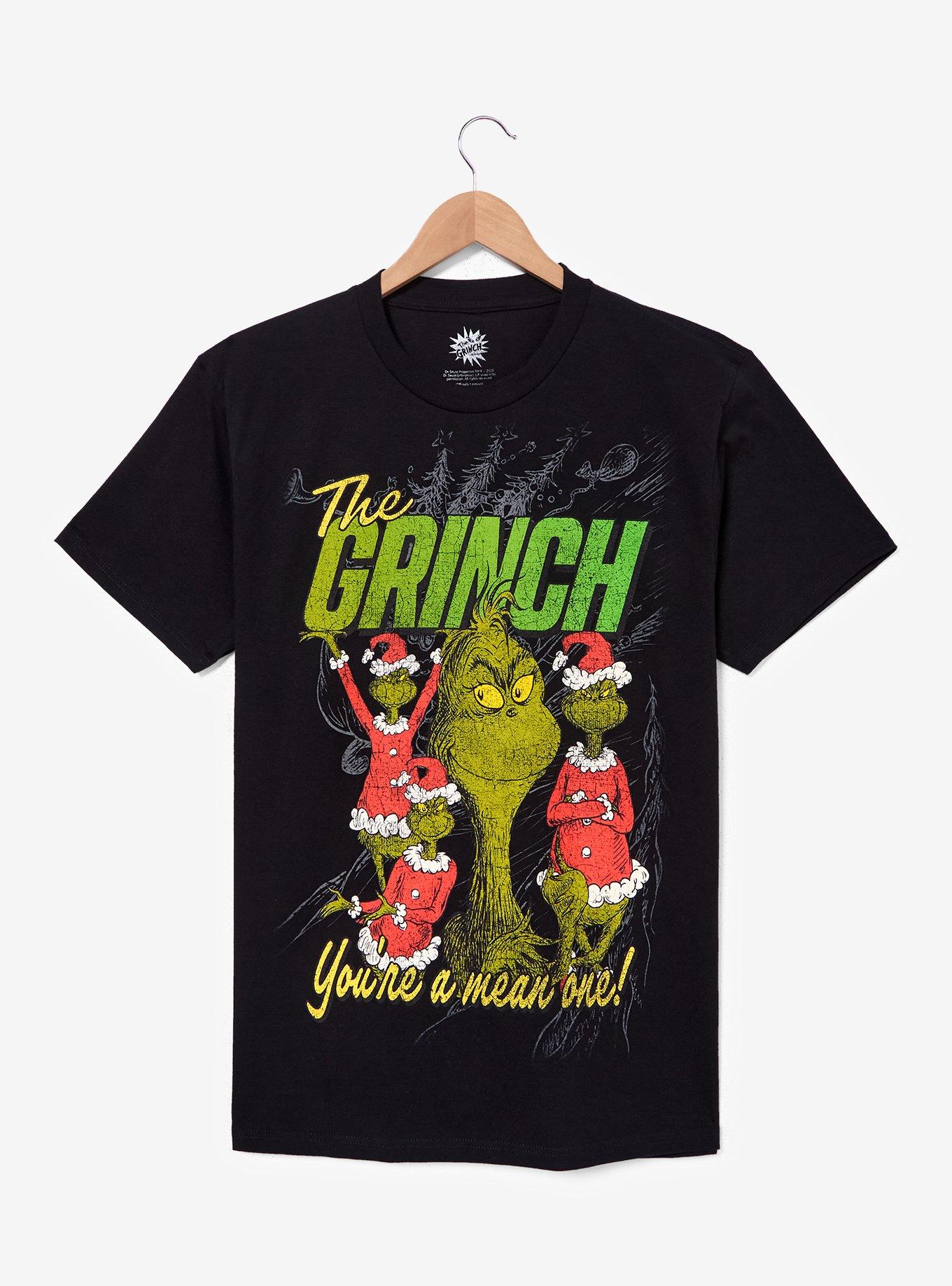 Dr. Seuss How The Grinch Stole Christmas Multi-Portrait T-Shirt — BoxLunch Exclusive, , hi-res