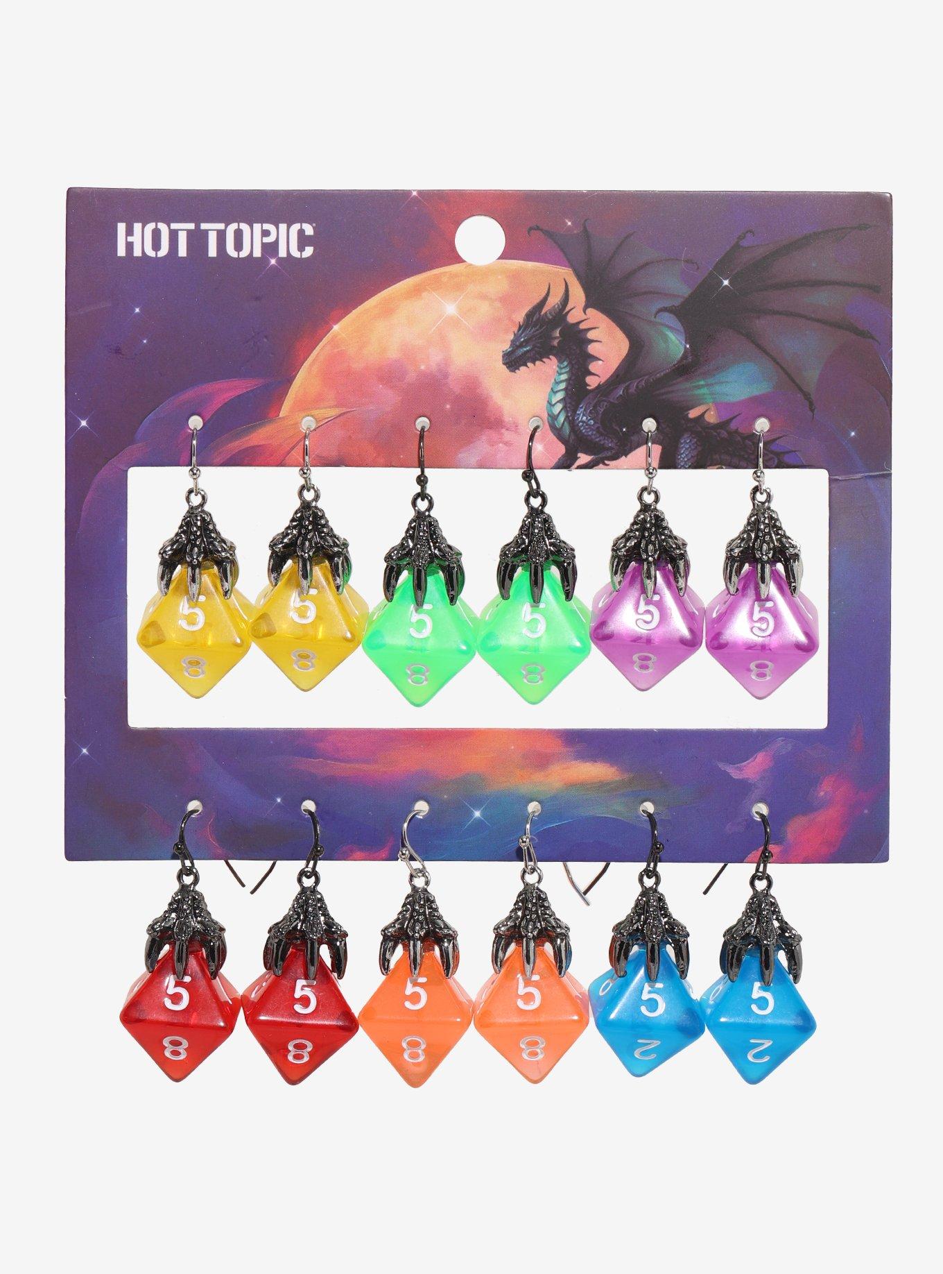Dragon Claw Dice Earring Set, , hi-res