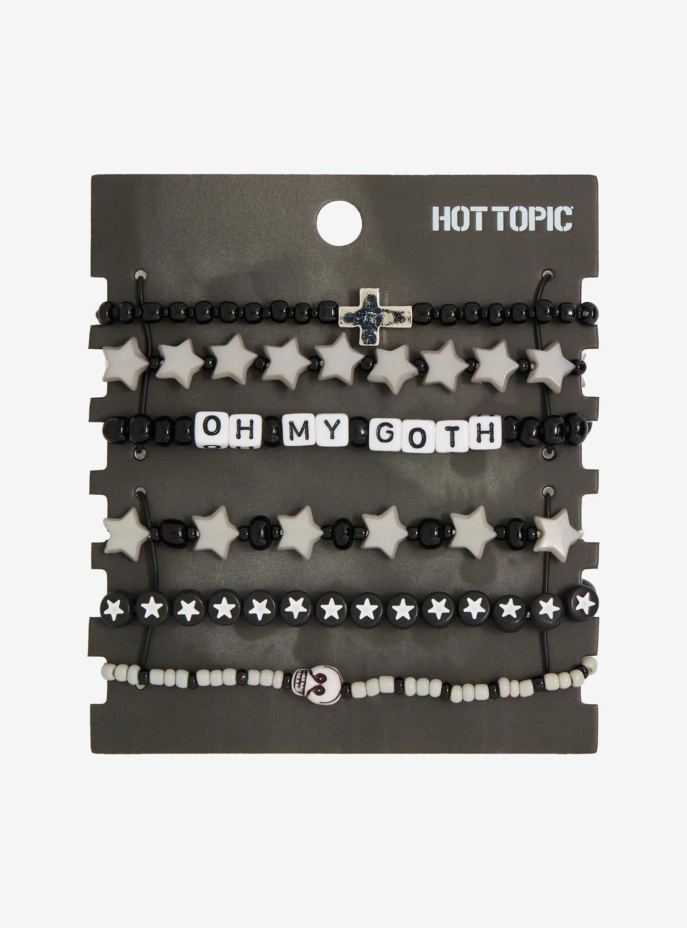 Oh My Goth Bead Bracelet Set, , hi-res