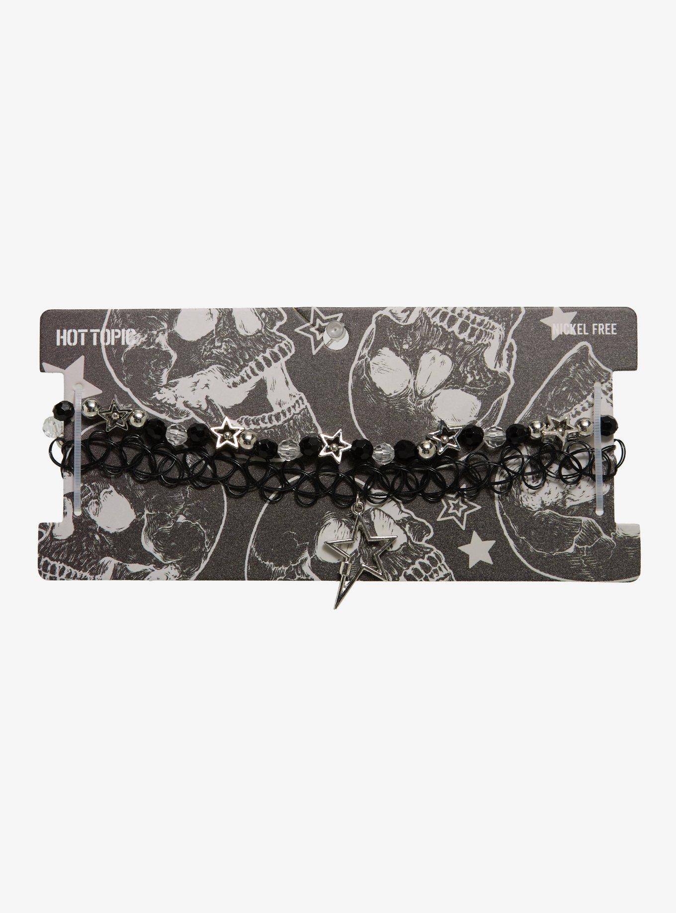 Star Bead & Tattoo Choker Set, , hi-res