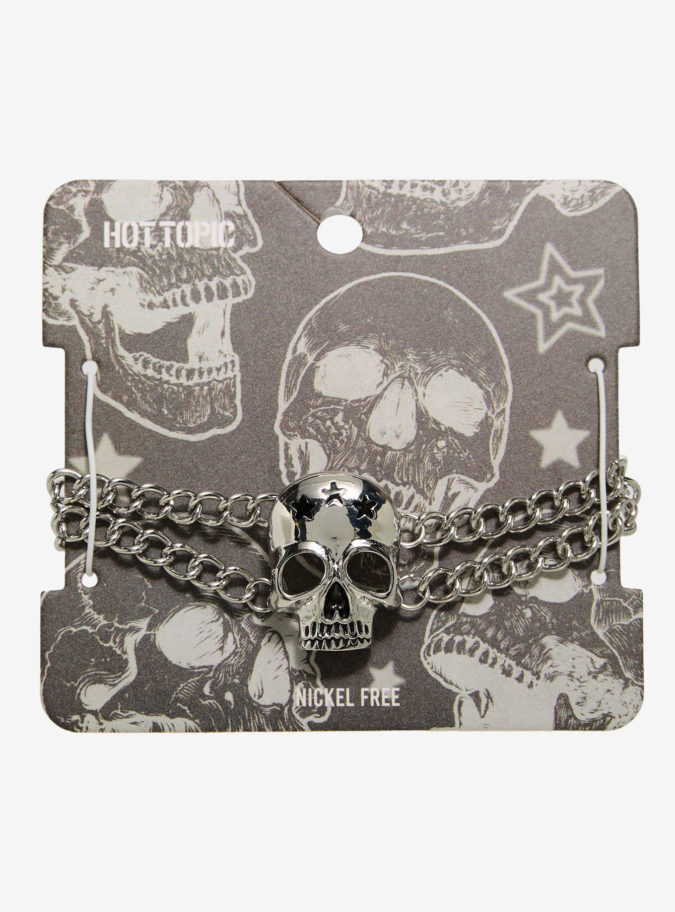 Star Skull Chain Bracelet, , hi-res