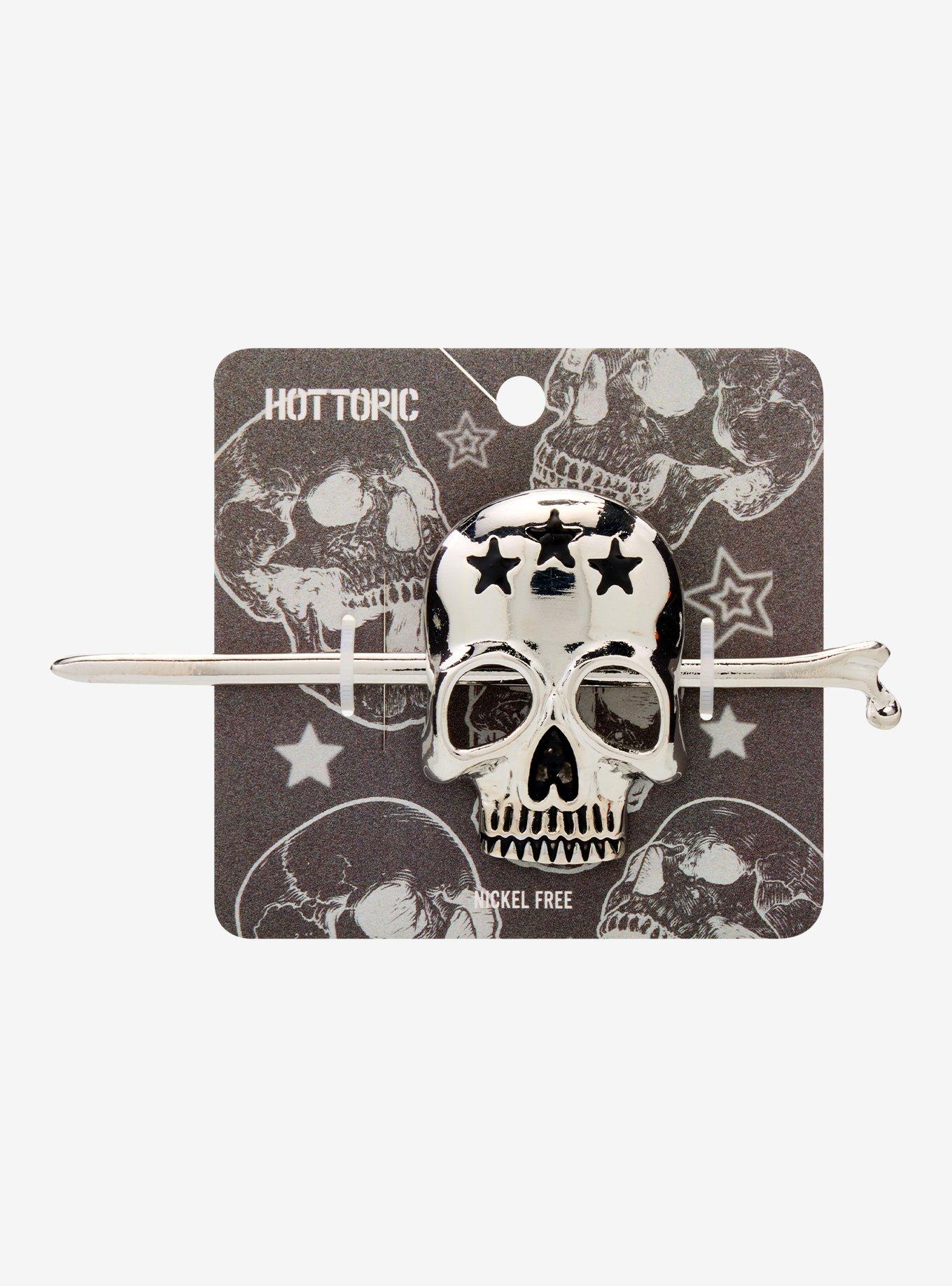 Skull & Stars Hair Pin, , hi-res