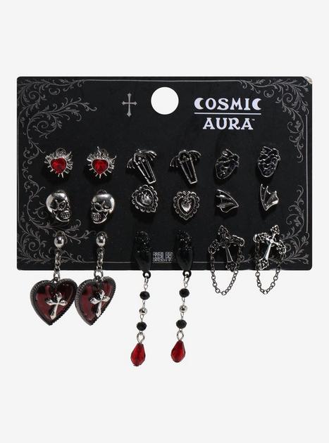 Cosmic Aura Gothic Vampire Earring Set | Hot Topic