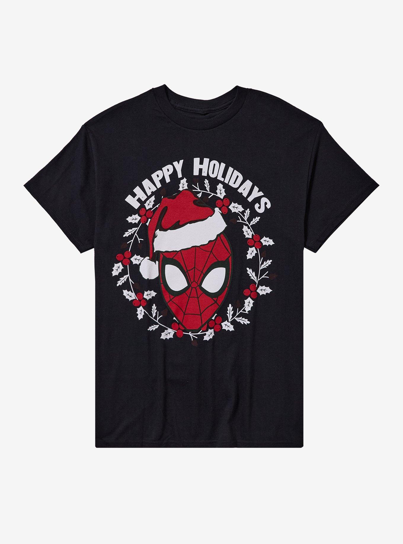 Marvel Spider-Man Happy Holidays T-Shirt, , hi-res