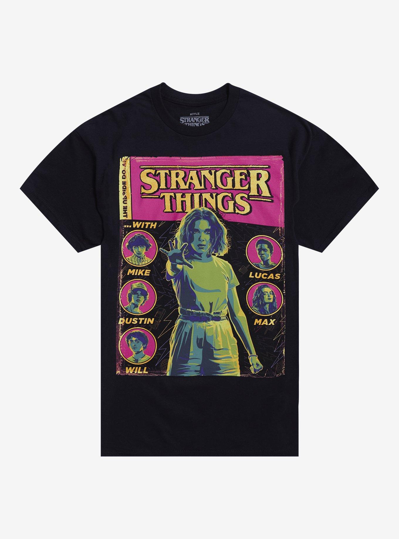 Stranger Things Hawkins Crew Poster T-Shirt, , hi-res