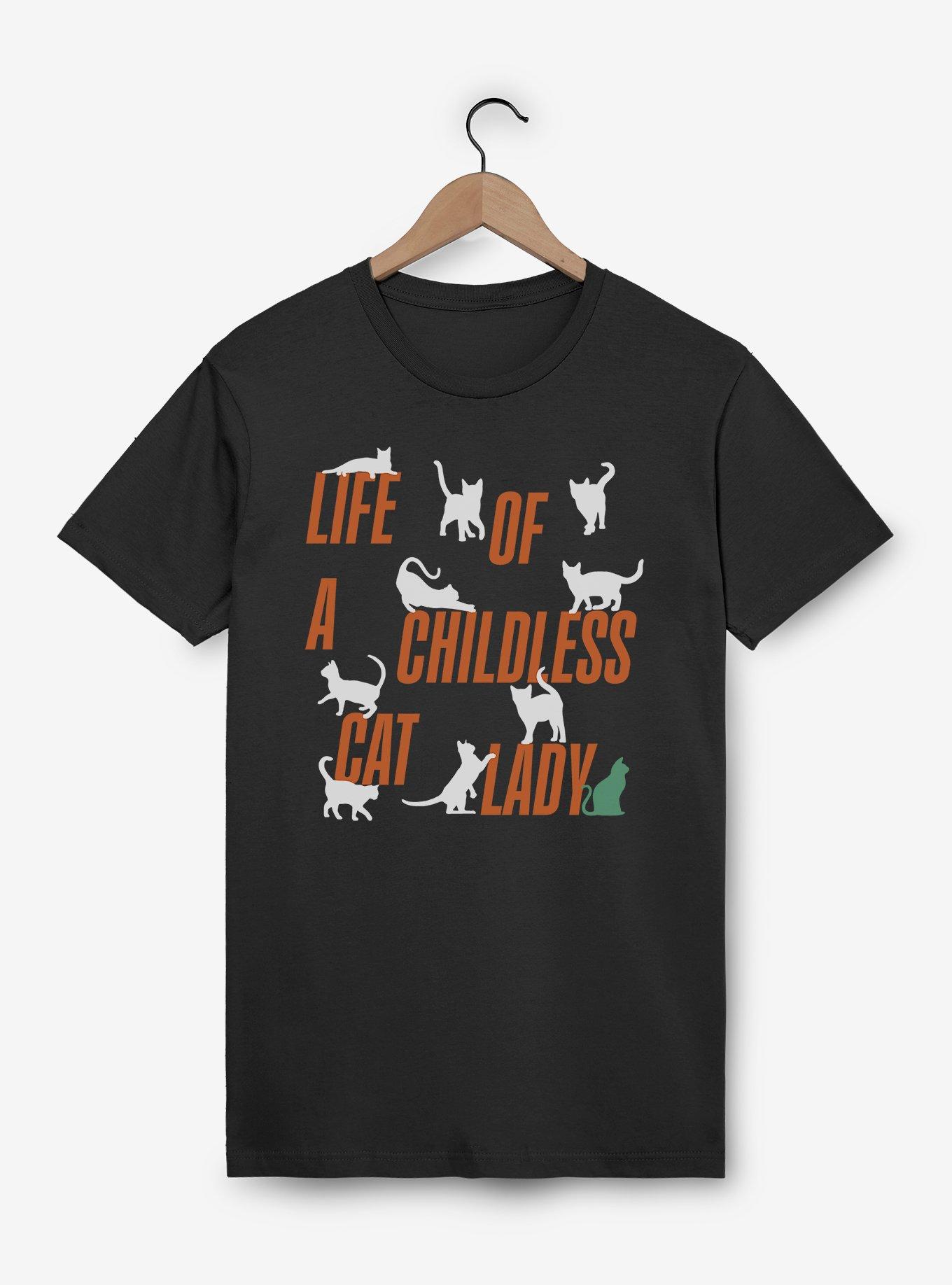 Life Of A Childless Cat Lady T-Shirt, , hi-res