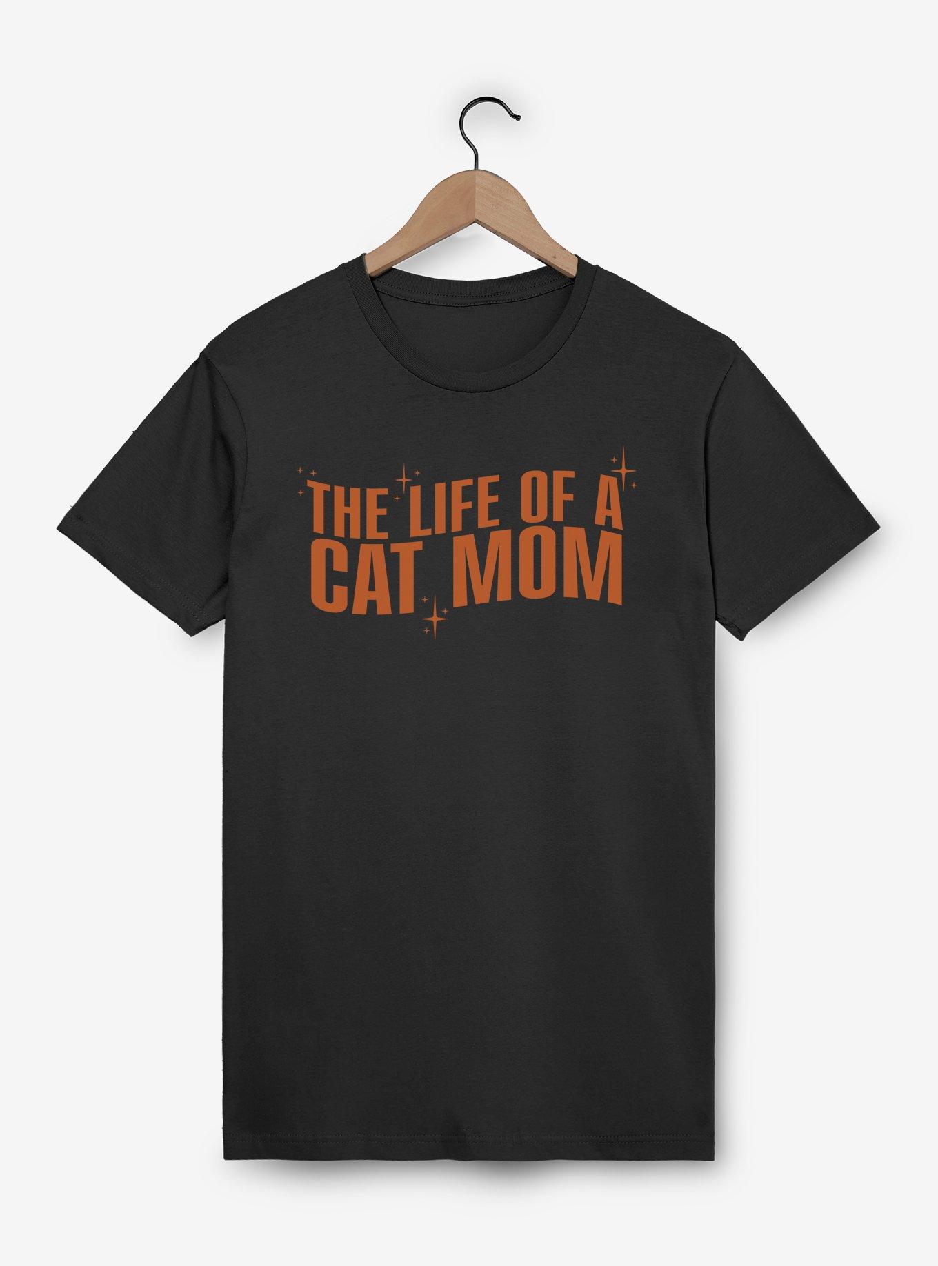 The Life Of A Cat Mom T-Shirt, , hi-res