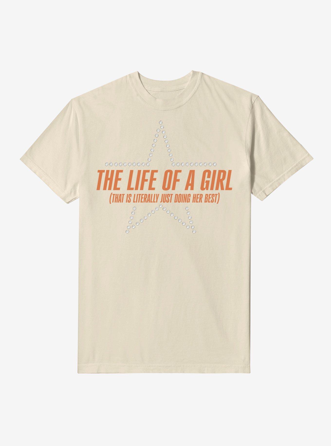 The Life Of A Girl Garment Dye T-Shirt, , hi-res