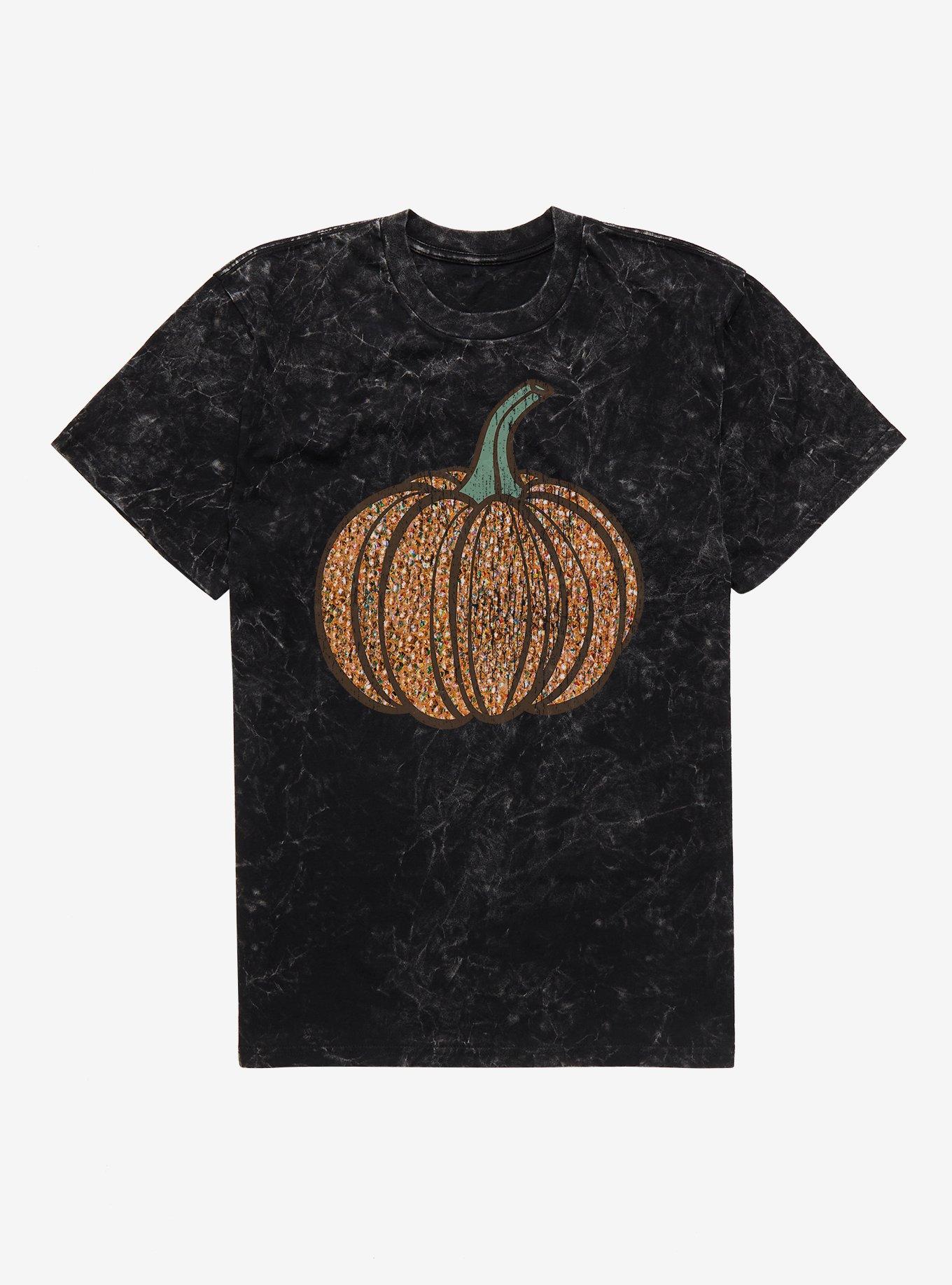 Fancy Pumpkin Mineral Wash T-Shirt, , hi-res