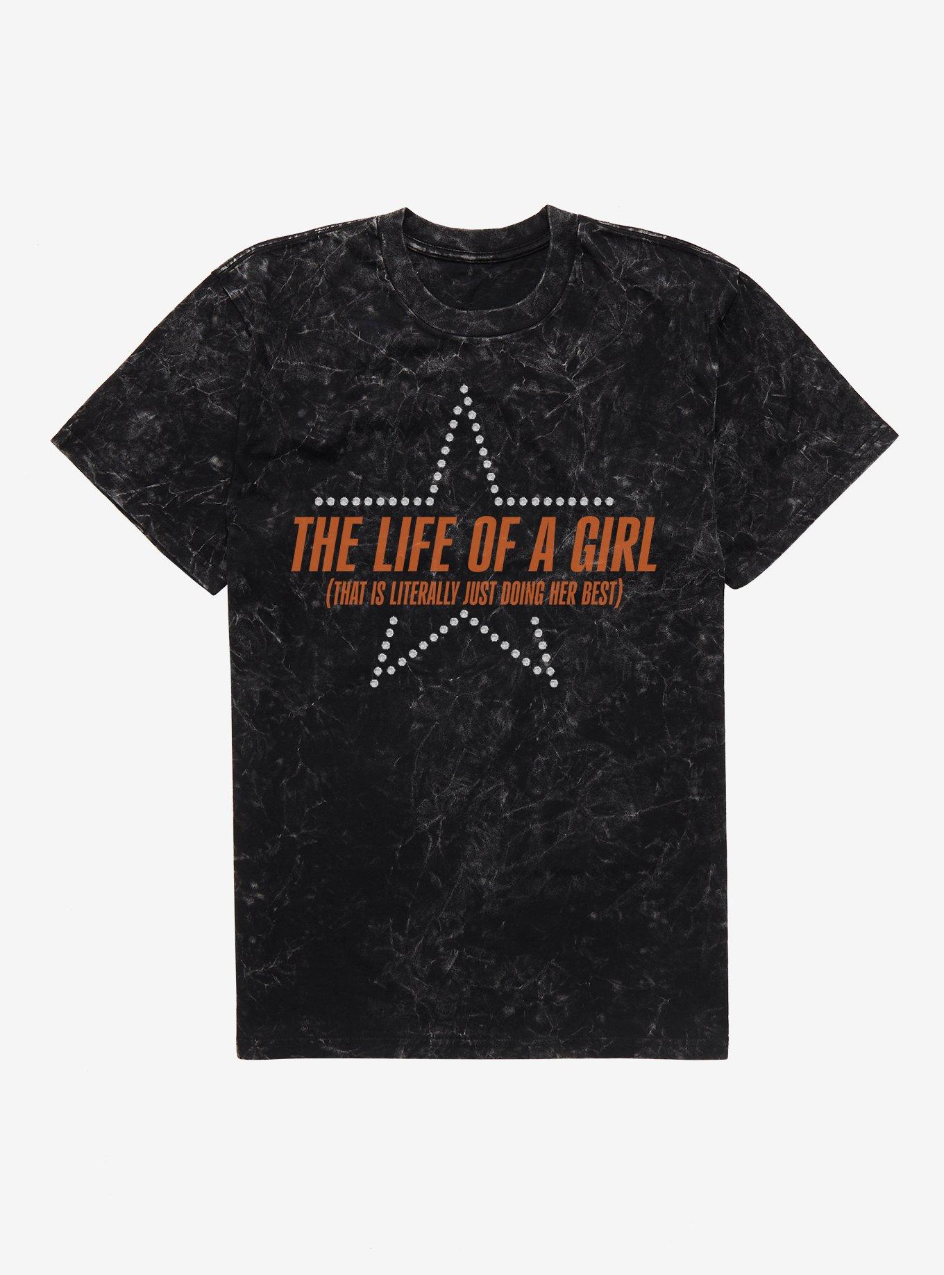 The Life Of A Girl Mineral Wash T-Shirt, , hi-res