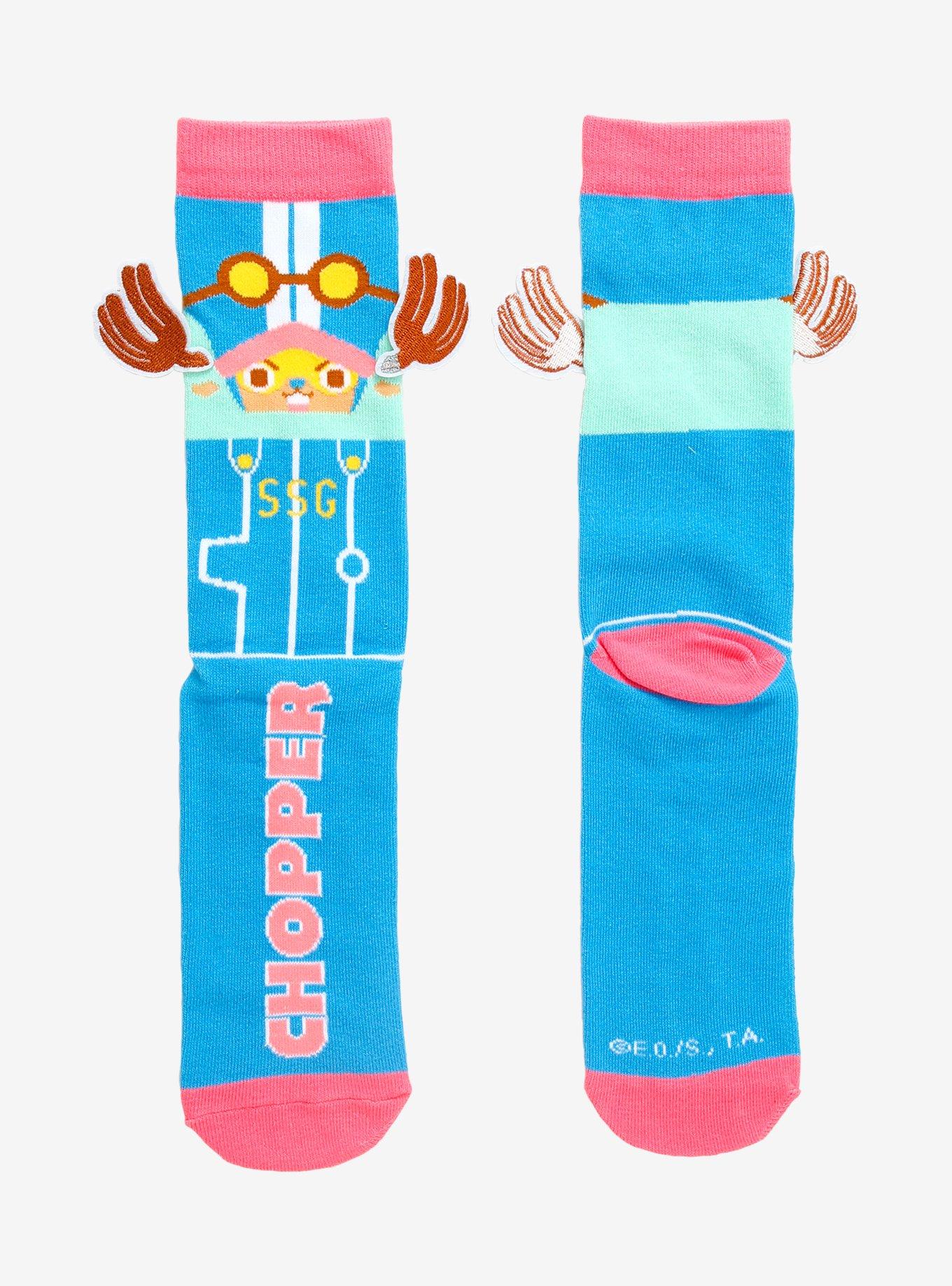 One Piece Chopper 3D Horn Crew Socks, , hi-res