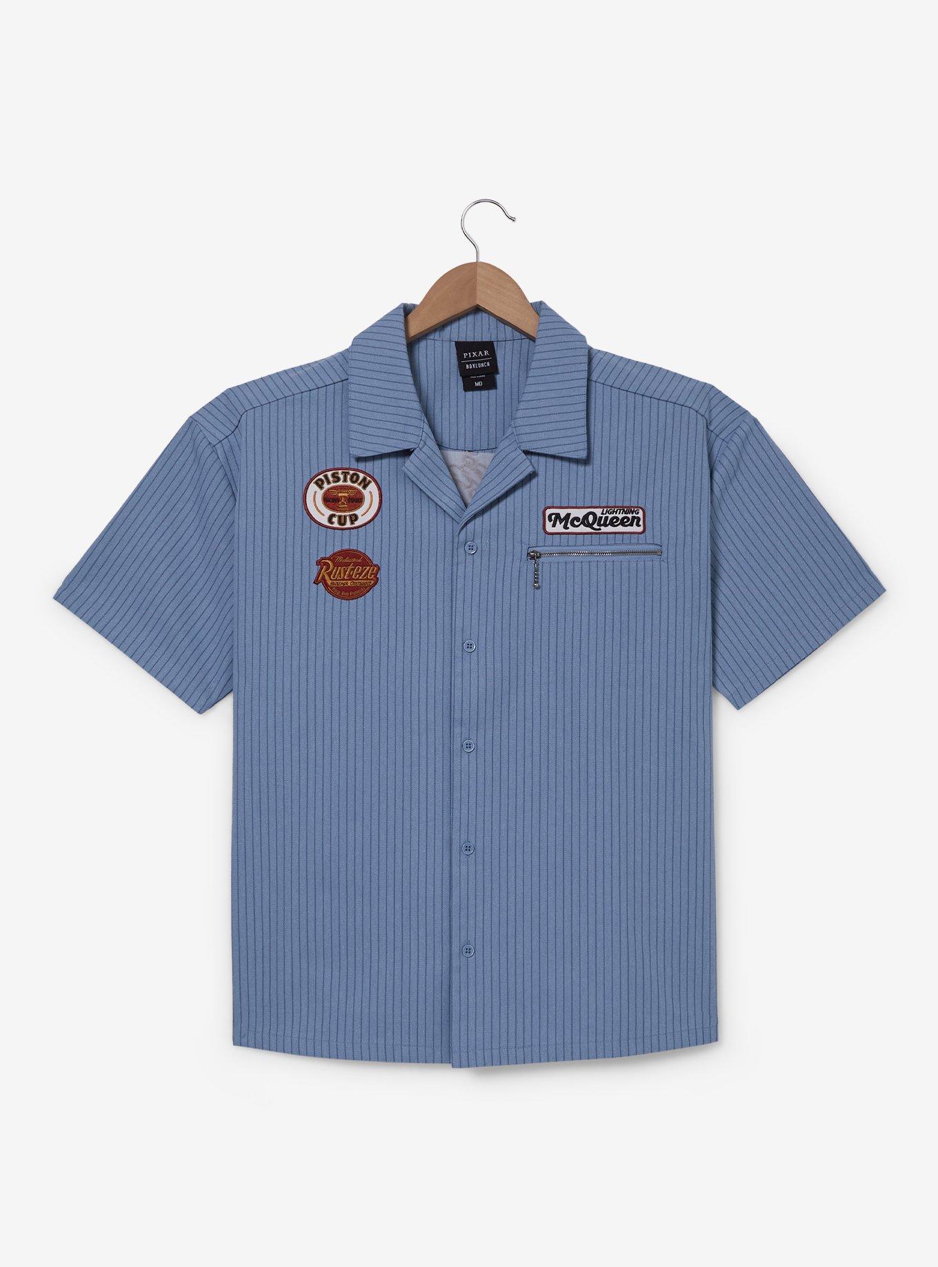 Disney Pixar Cars Garage Woven Button-Up &mdash; BoxLunch Exclusive, , hi-res