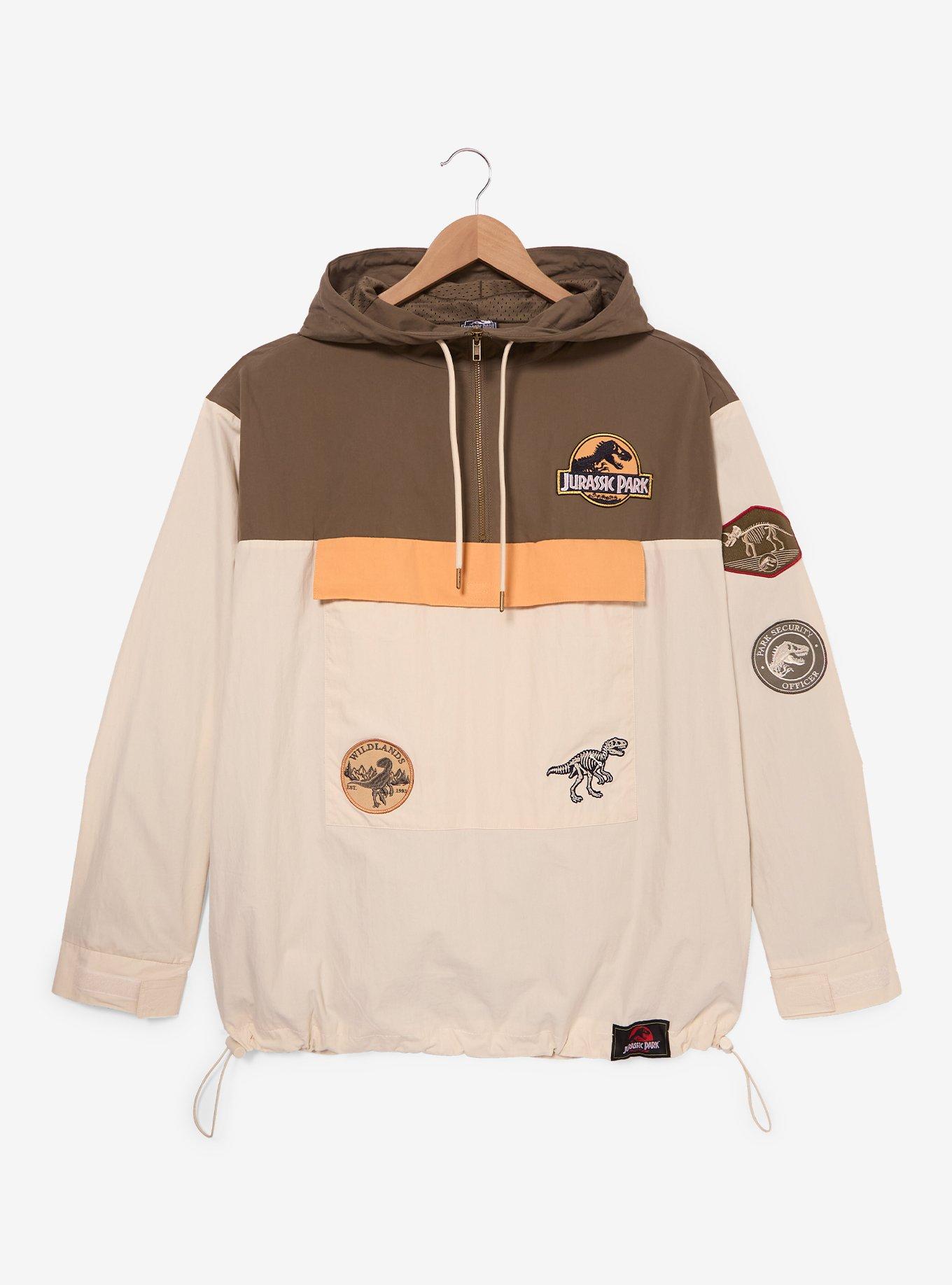 Jurassic Park Embroidered Patches Windbreaker - BoxLunch Exclusive