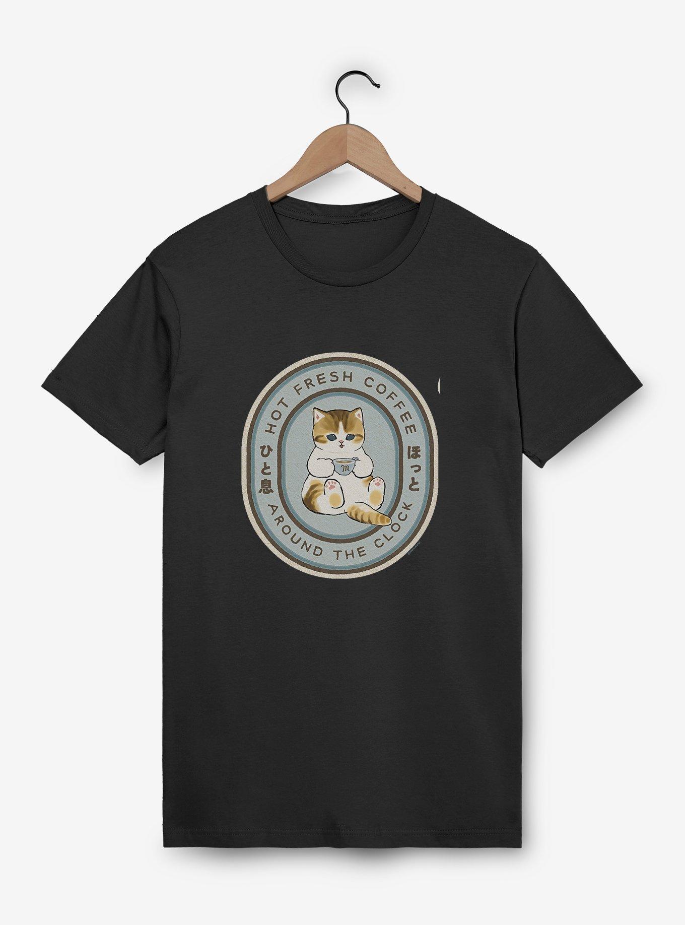 Mofusand Hot Fresh Coffee Around The Clock T-Shirt, , hi-res