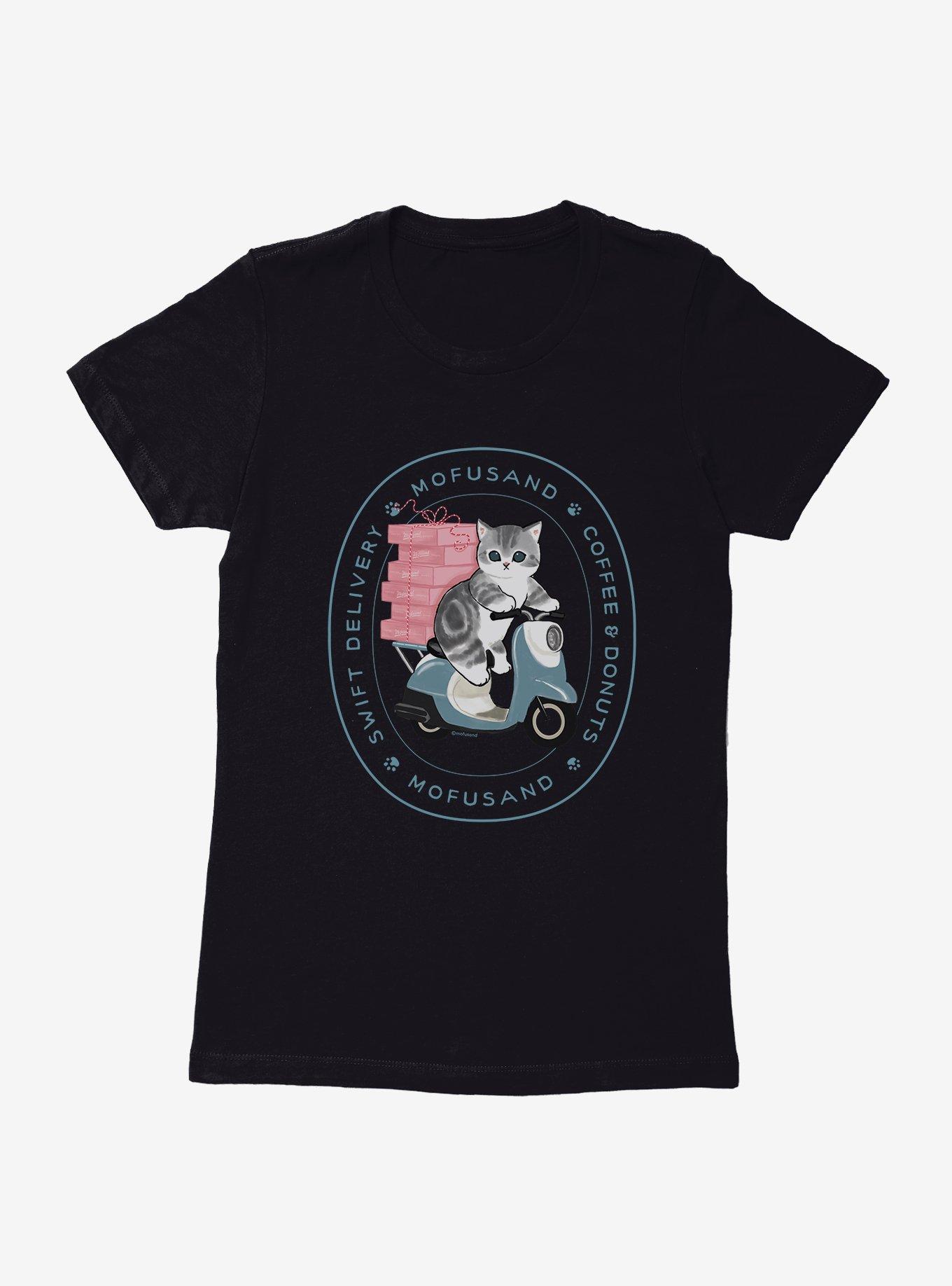 Mofusand Coffee & Donuts Swift Delivery Womens T-Shirt, , hi-res