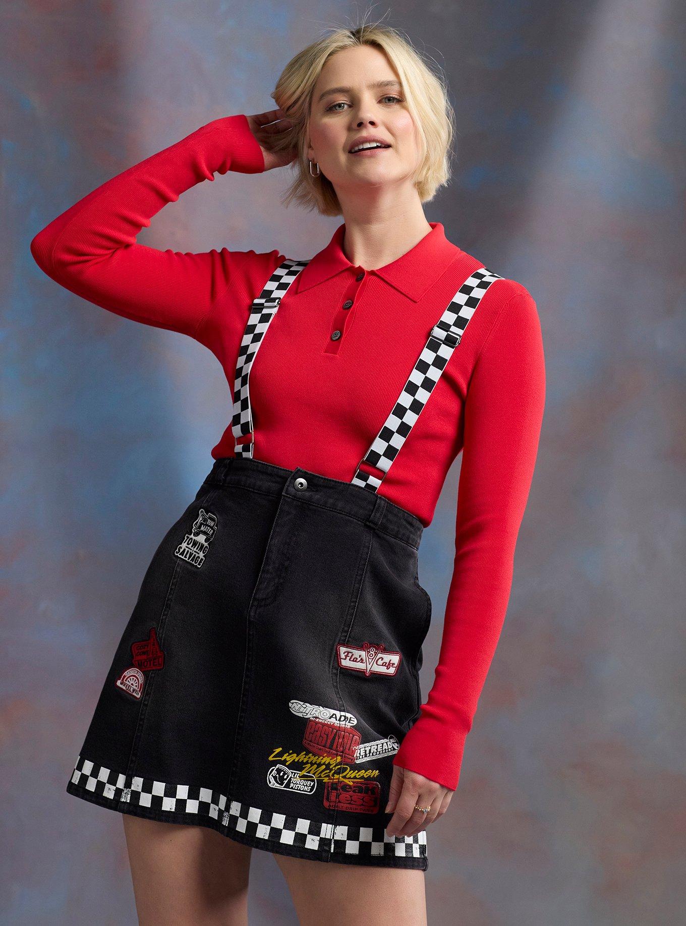 Her Universe Disney Pixar Cars Suspender Skirt Her Universe Exclusive