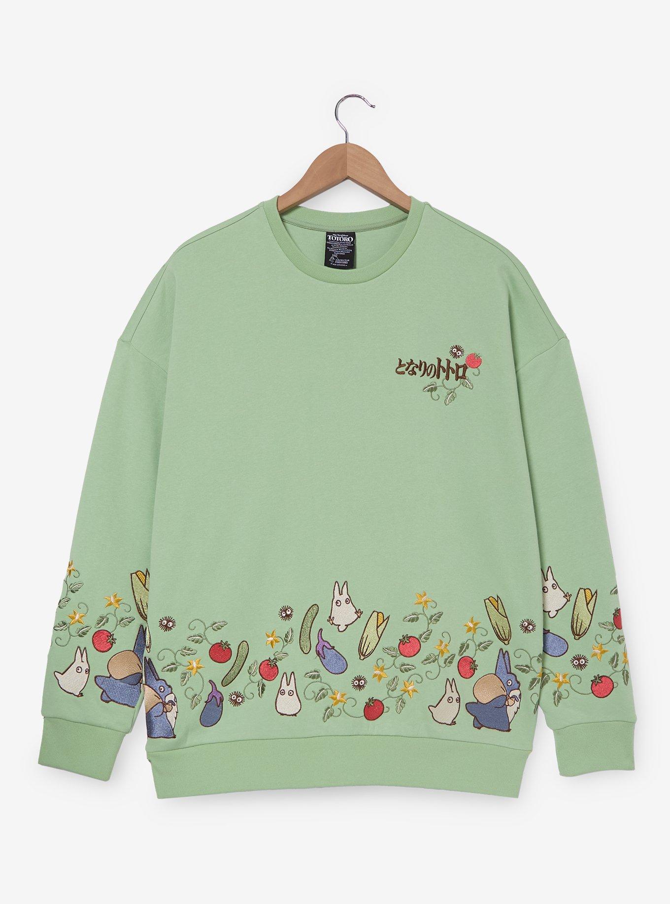 Studio Ghibli® My Neighbor Totoro Veggies Embroidered Crewneck — BoxLunch Exclusive