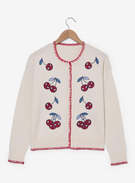 Marvel Spider-Man Mask Cherries Women's Cardigan - BoxLunch
