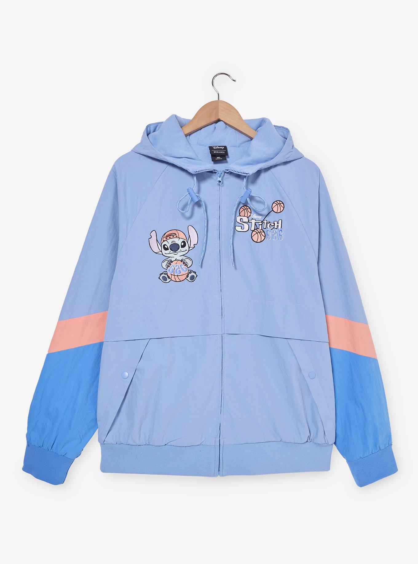 Disney Lilo & Stitch Basketball Stitch Color Block Windbreaker - BoxLunch Exclusive, , hi-res