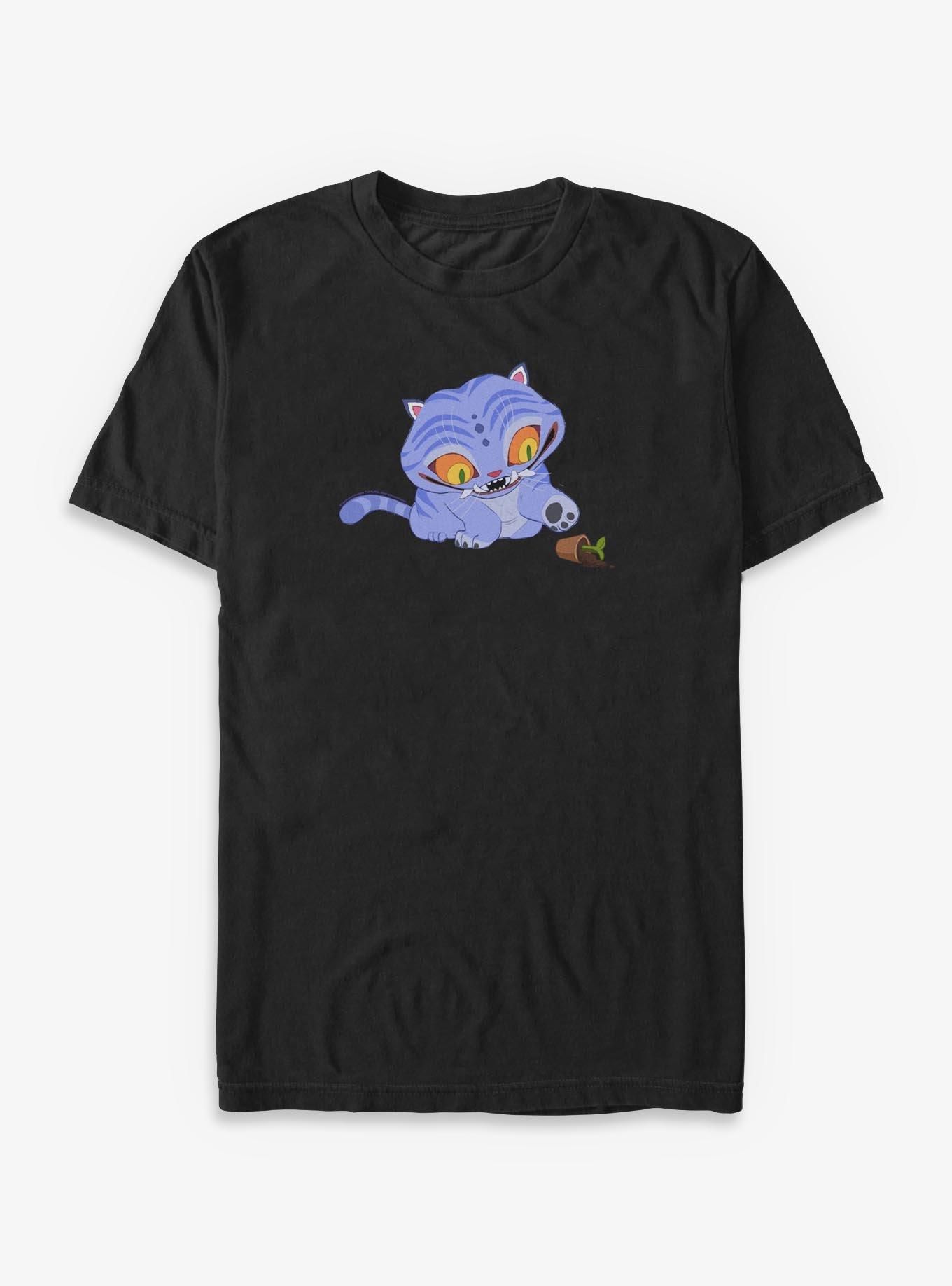KPop Demon Hunters Chibi Derpy Tiger Plant Big & Tall T-Shirt