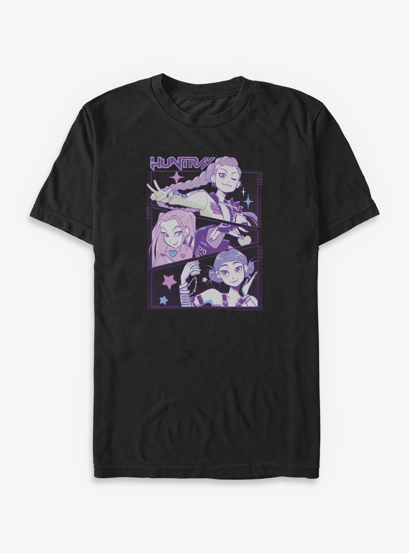 KPop Demon Hunters Huntrix Group Panels Big & Tall T-Shirt, , hi-res