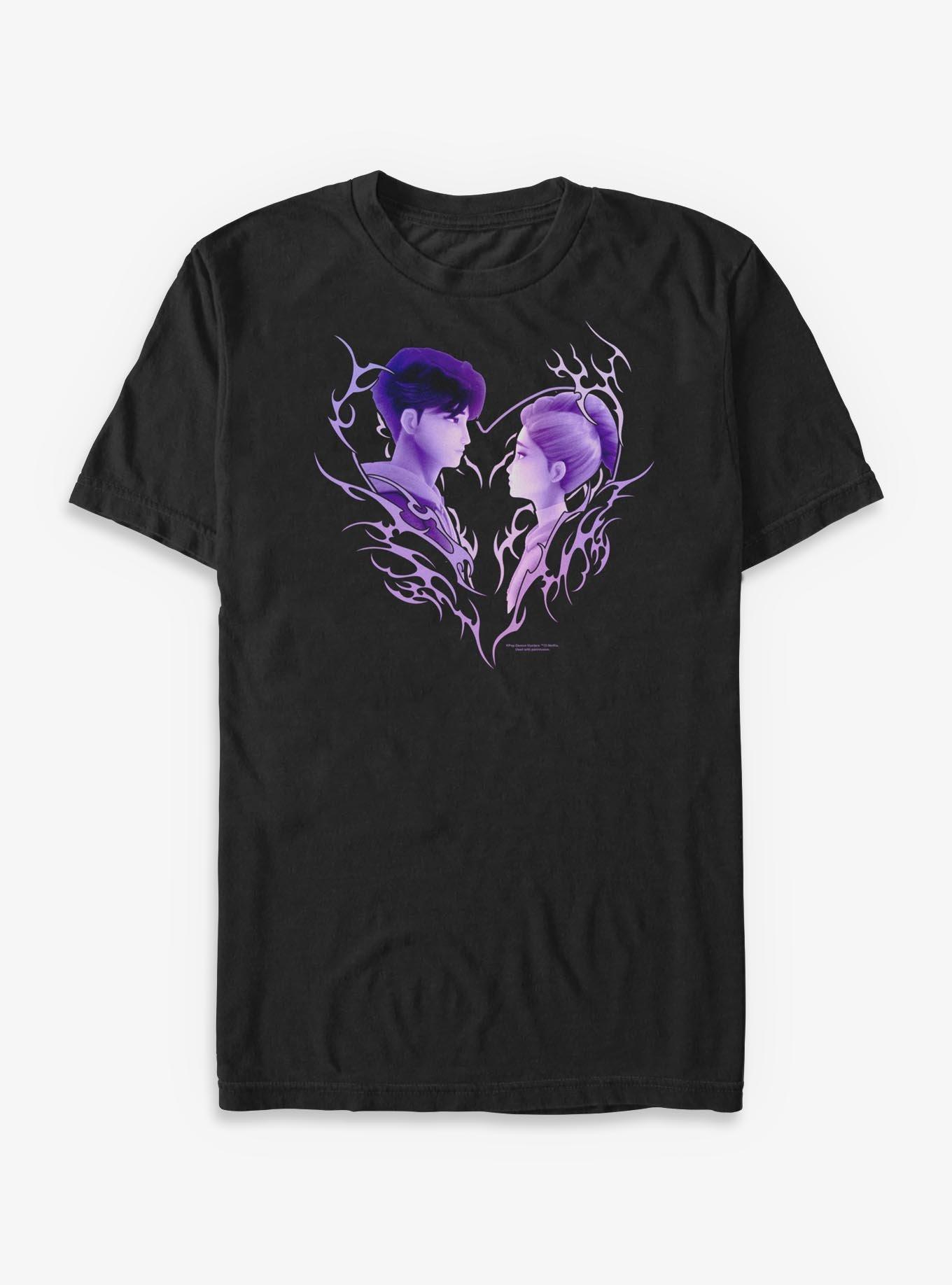 KPop Demon Hunters Rumi & Jinu Heart Big & Tall T-Shirt, , hi-res