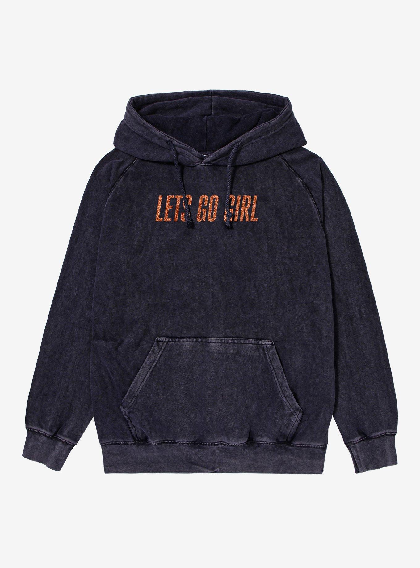 Lets Go Girl Mineral Wash Hoodie, VINTAGE BLACK, hi-res view 1